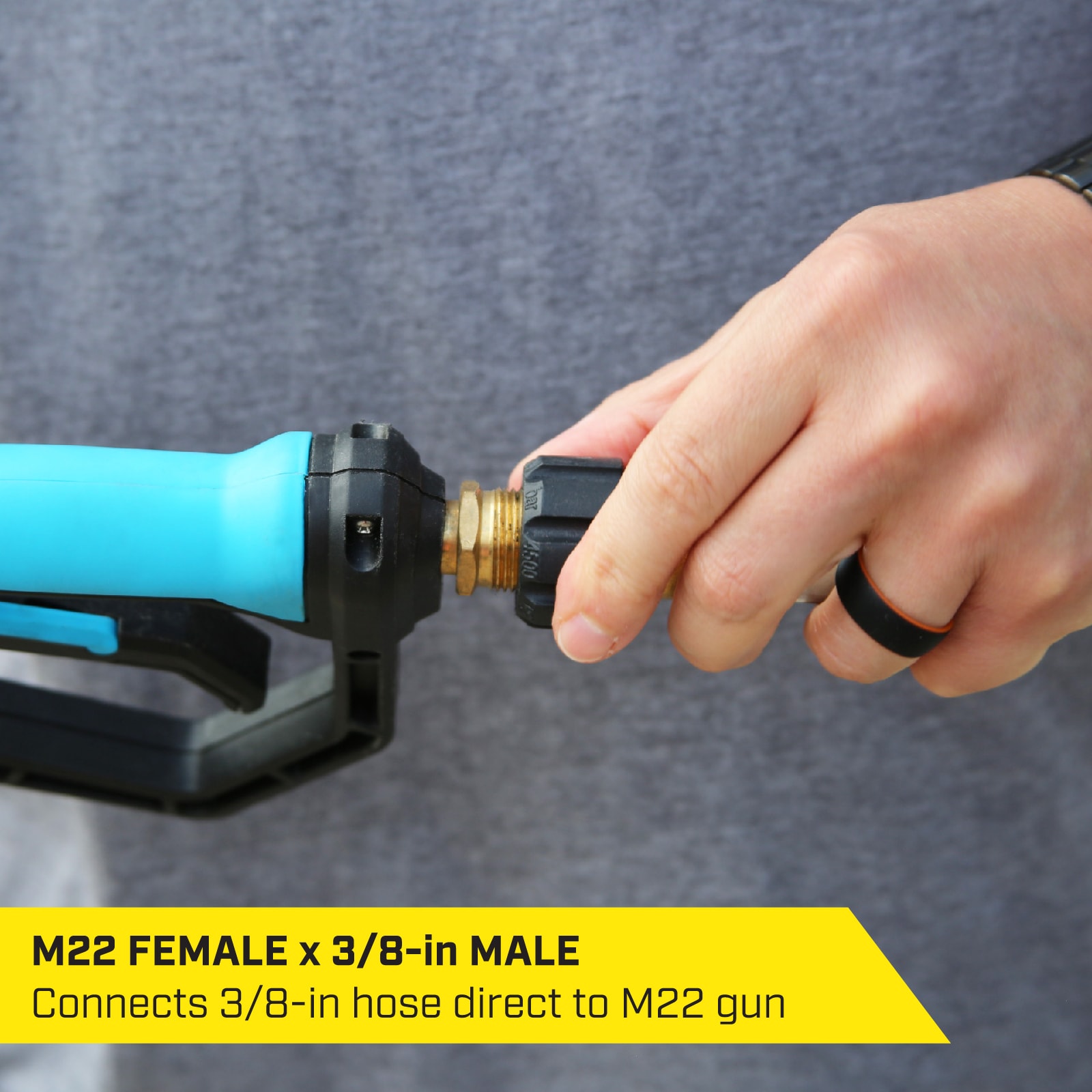 SurfaceMaxx M22 Female x 3/8-in Male in the Pressure Washer Parts  department at