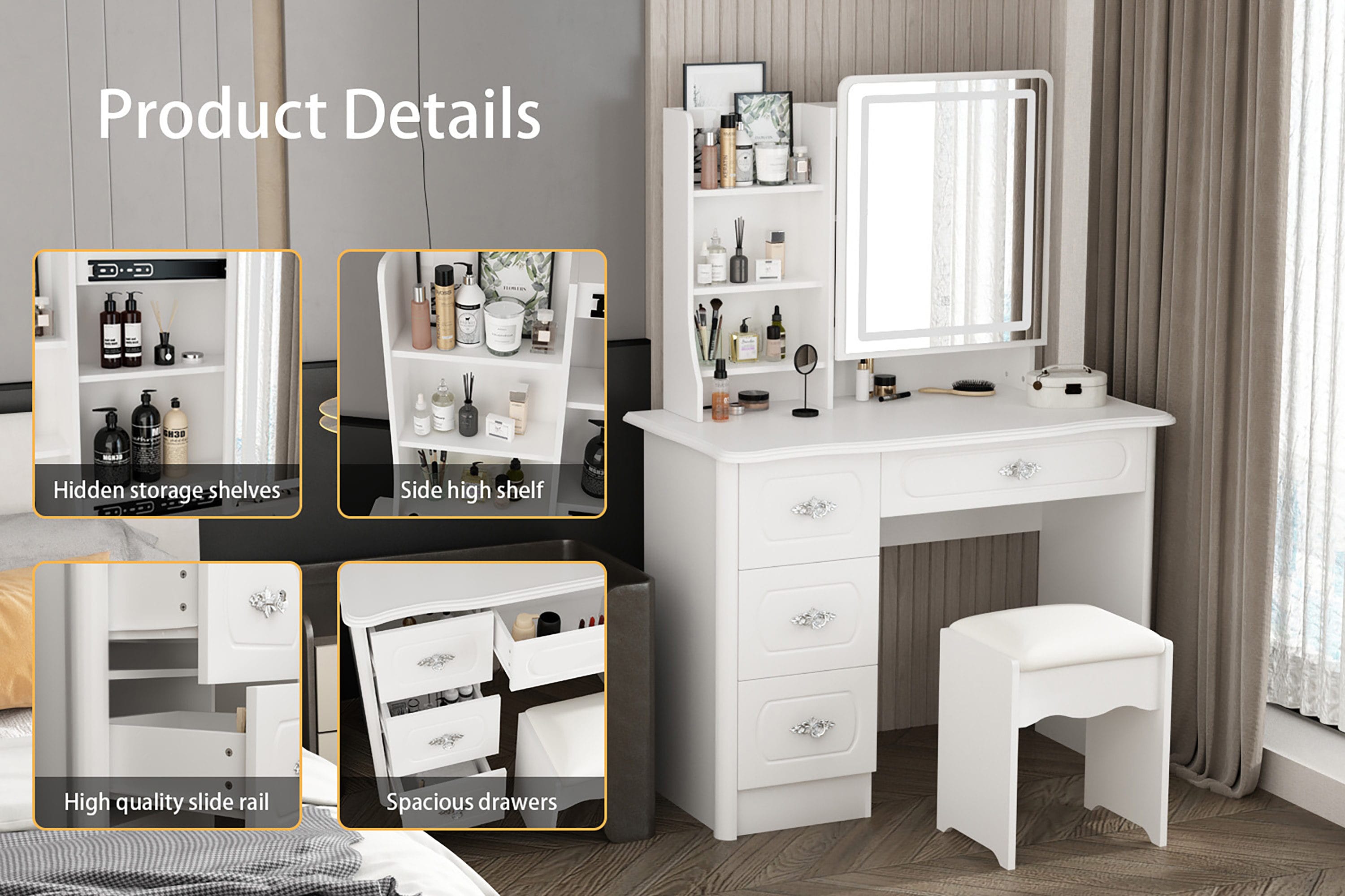 FUFU&GAGA LJY-KF250009-01 Bedroom-Vanities - View #7