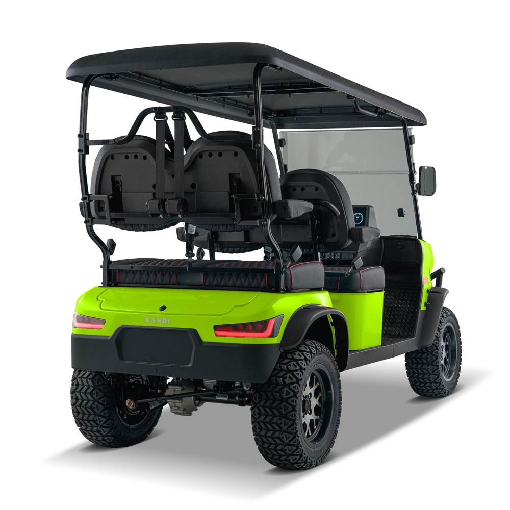 KANDI 4 Seat Forward Facing Electric Golf Cart with Lithium Ion Battery-  Green in the UTVs & Golf Carts department at