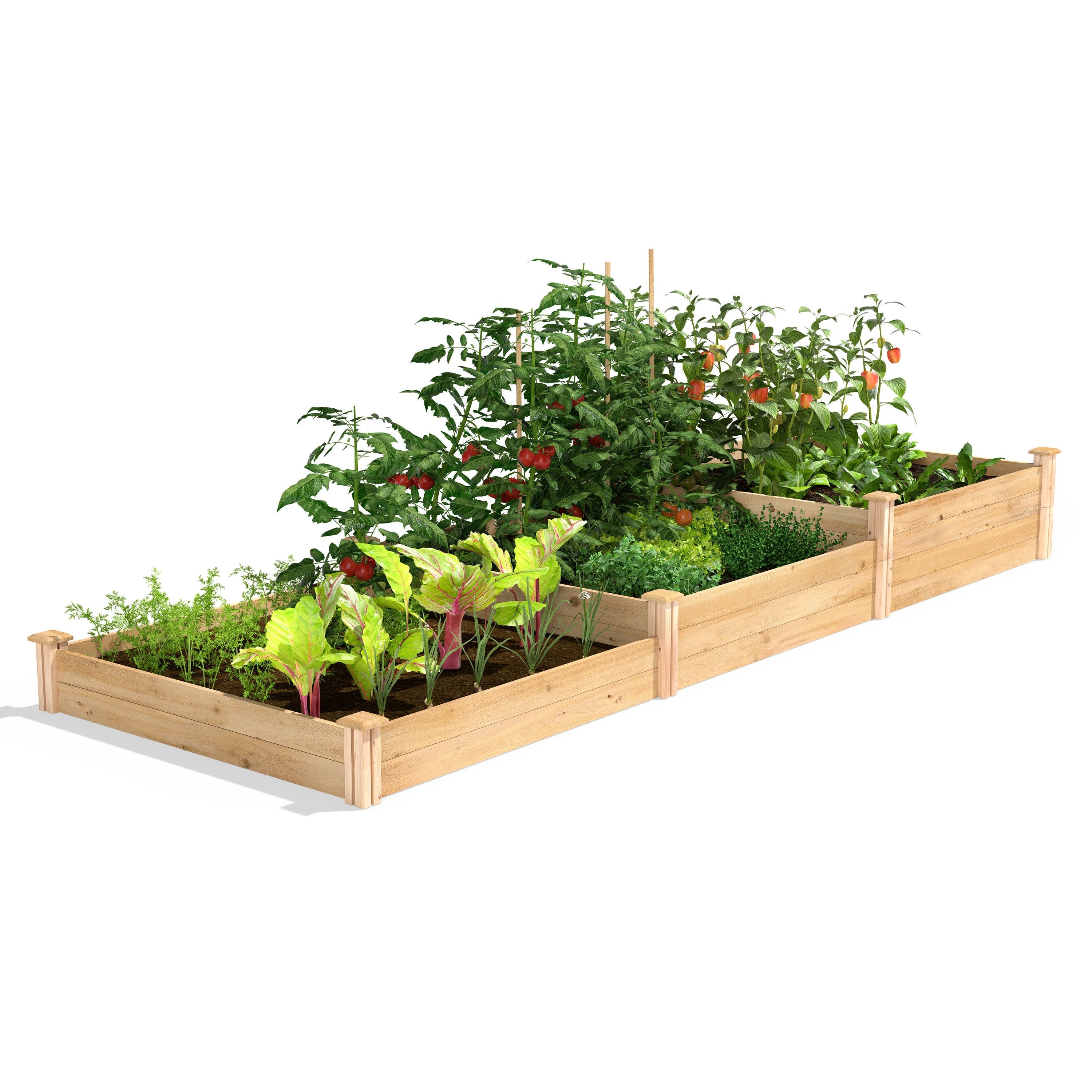 Greenes Fence RC2T10S31B 42-cu ft 48-in W x 144-in L x 14-in H Natural Cedar Cedar Raised Garden Bed