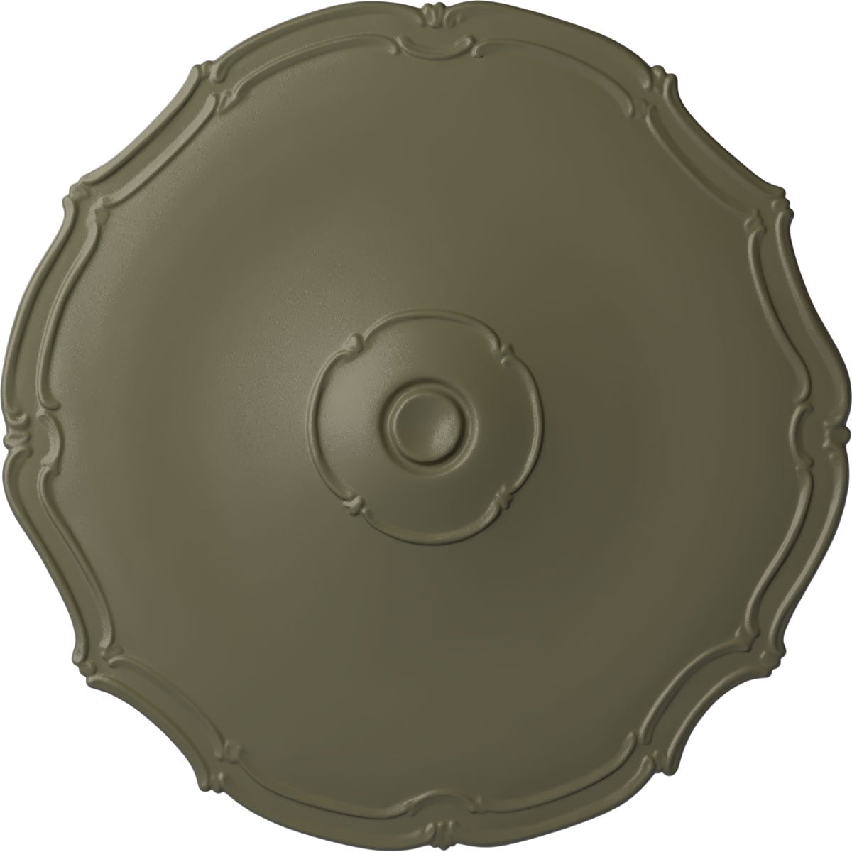 Ekena Millwork CM18POSSF Pompeii 18.875-in W x 18.875-in L Painted Spartan Stone Polyurethane Whole Ceiling Medallion