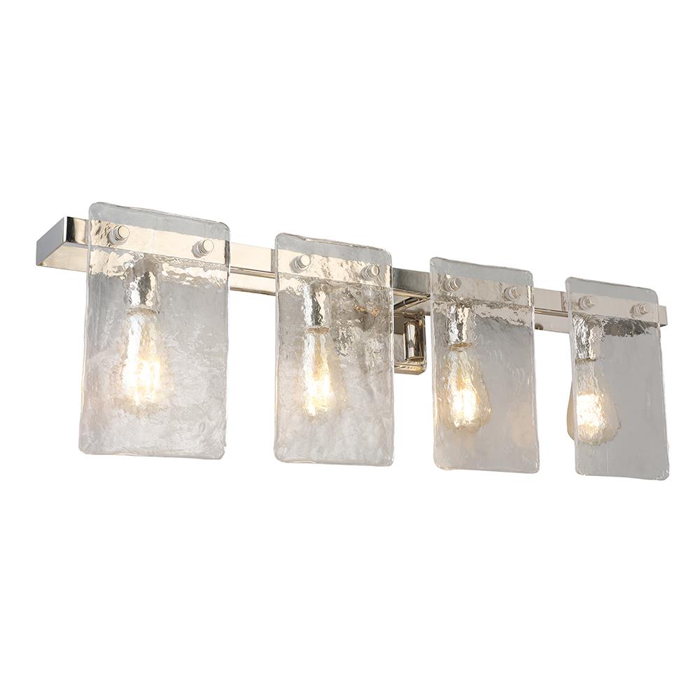 EGLO 203994A Wolter 32.01-in 4-Light Nickel Transitional Vanity Light