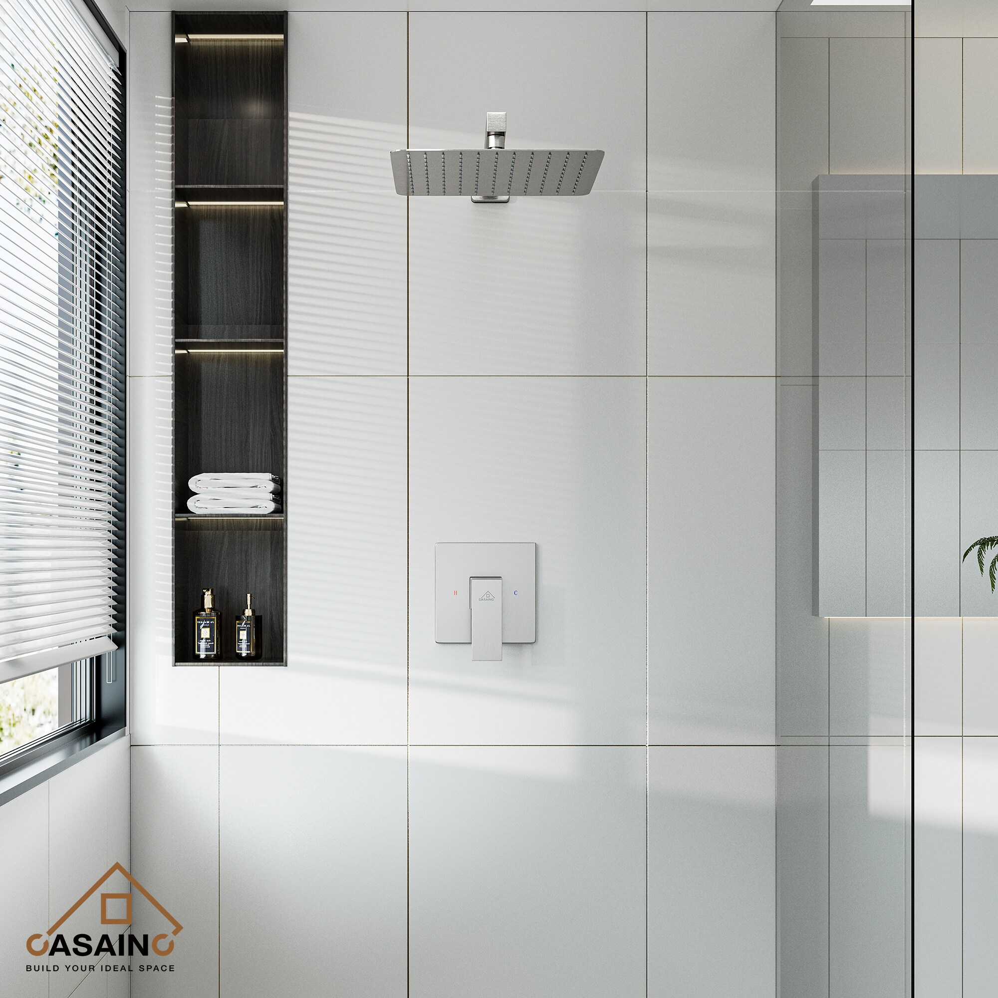 CASAINC OY-96A1001-CP Showerhead-Bar-Panels - View #3