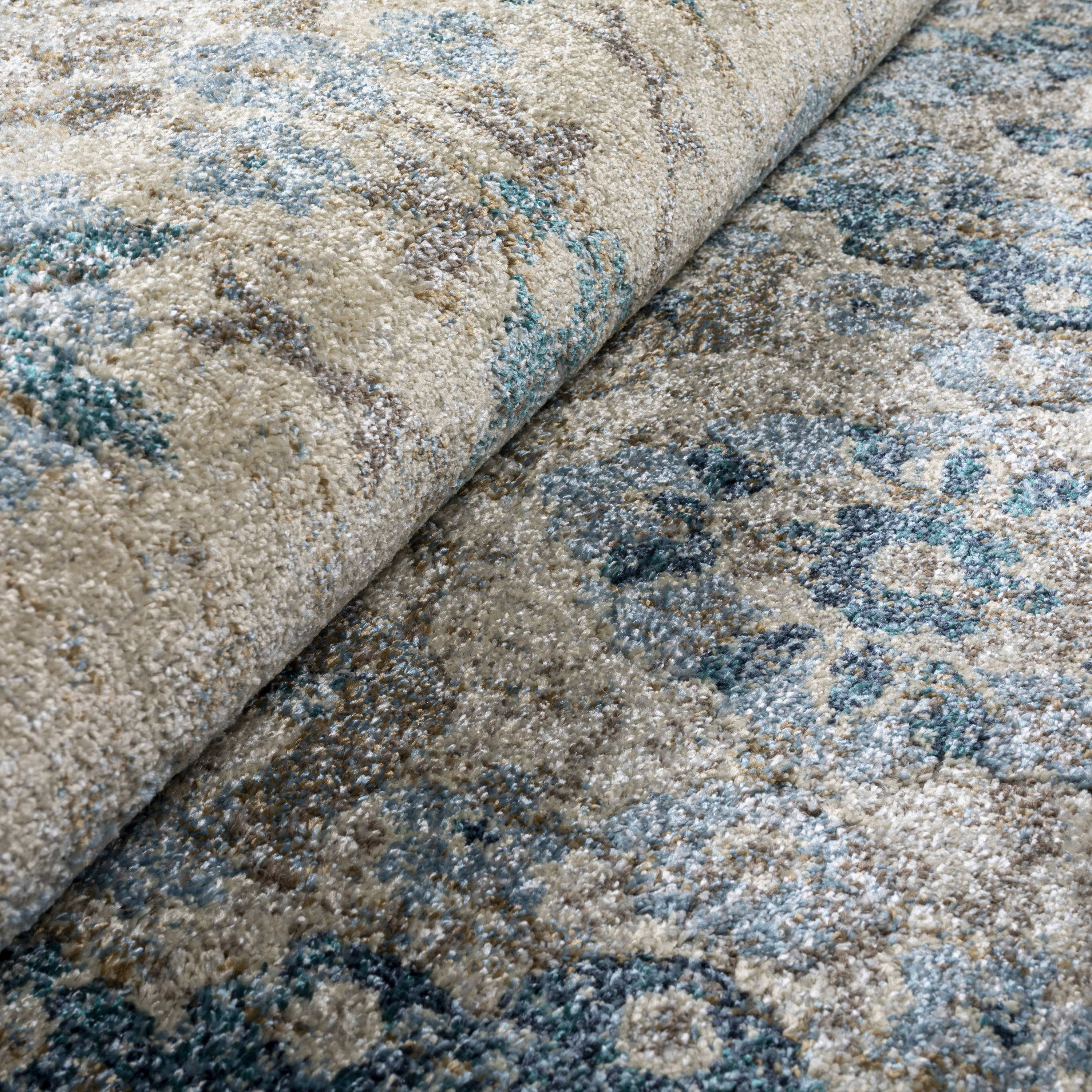 Addison Rugs Wellington 3 x 5 Blue Indoor Distressed/Overdyed French ...