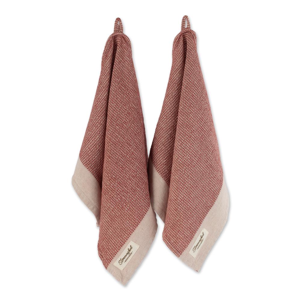 DII CAMZ11674 2 -Pack Cotton Bordered Dish towel