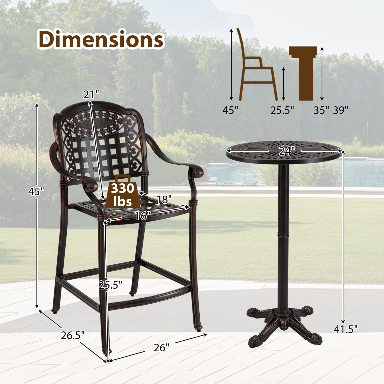 Costway CSHY006273 Patio-Conversation-Sets - View #3