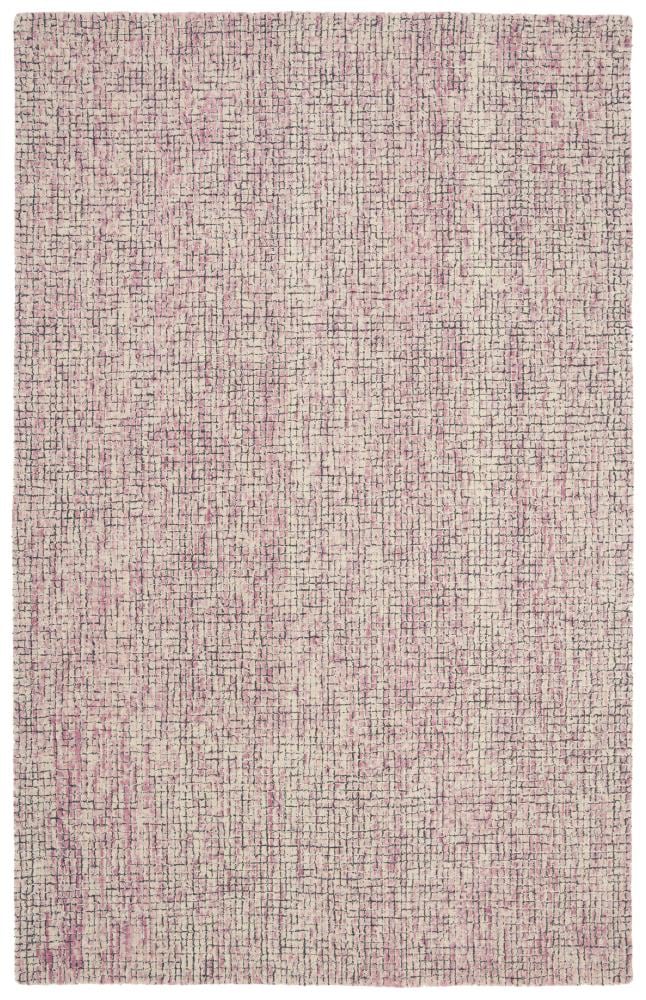 Safavieh ABT473U-5 Abstract Enna 5 x 8 (ft) Tufted Wool Ivory/Pink Rectangular Indoor Abstract Farmhouse/Cottage Area rug