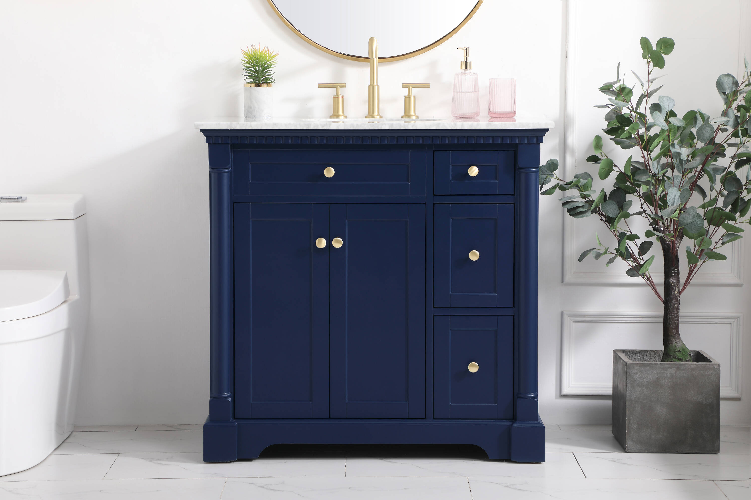Elegant Decor HF159108BL Bath-Vanity-Combo - View #2