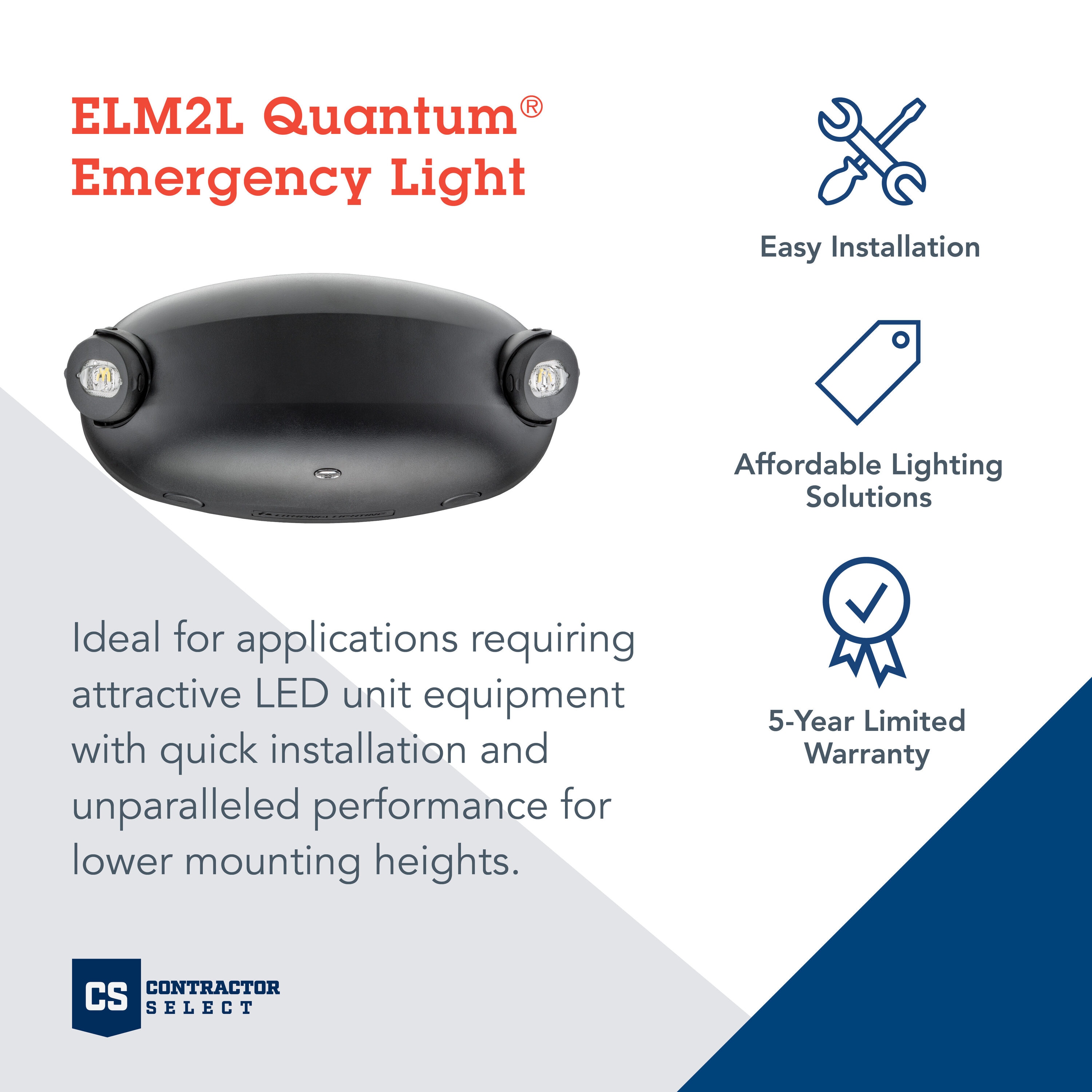 Lithonia Lighting ELM2LBM12 Emergency-Exit-Lighting - View #2