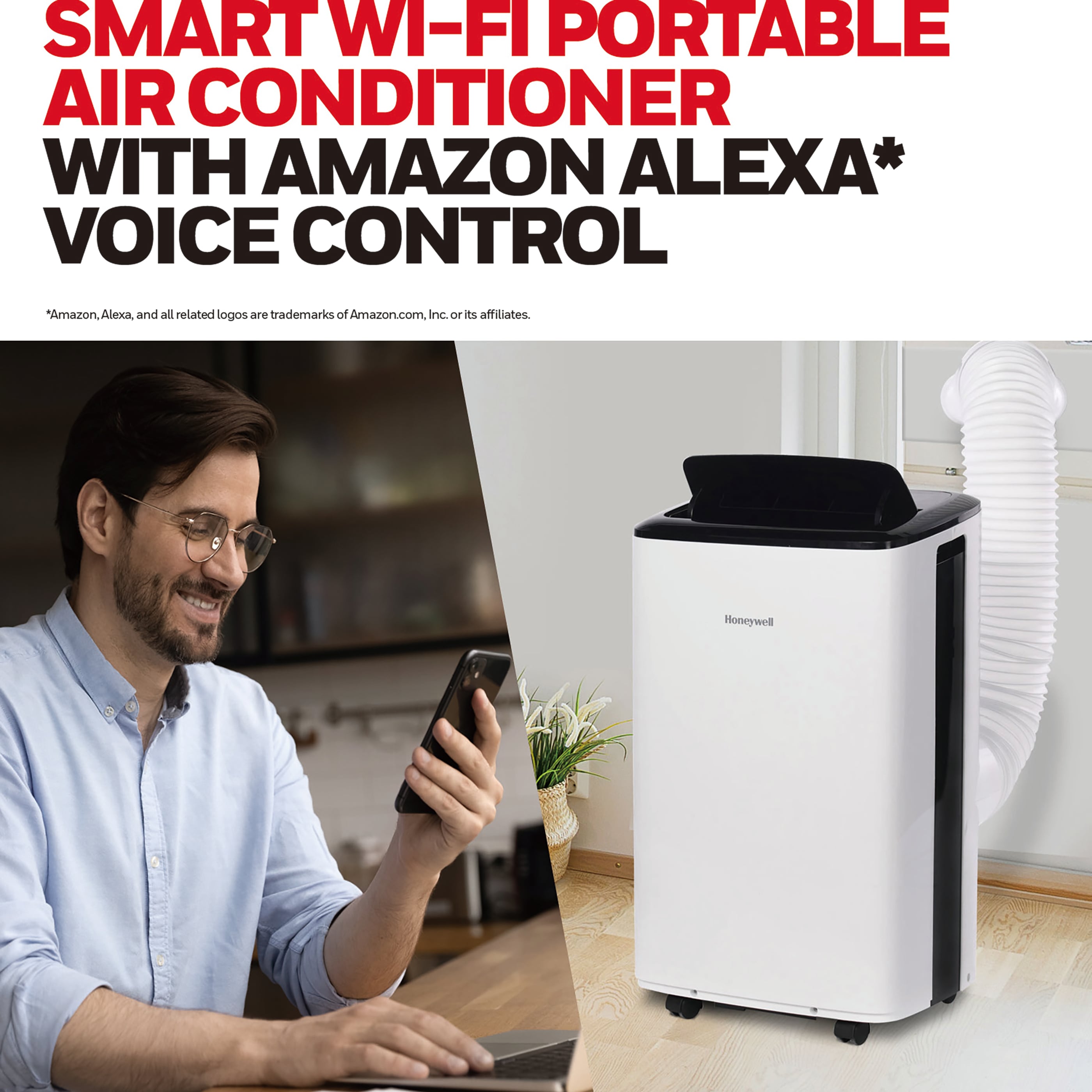 Honeywell 5,500-BTU SACC (115-Volt) White Vented Portable Air Conditioner with Remote Cools 350-sq ft HF8CESVWK5 simolary.com 18 Honeywell 5,500-BTU SACC (115-Volt) White Vented Portable Air Conditioner with Remote Cools 350-sq ft HF8CESVWK5 Simolary simolary.com 18