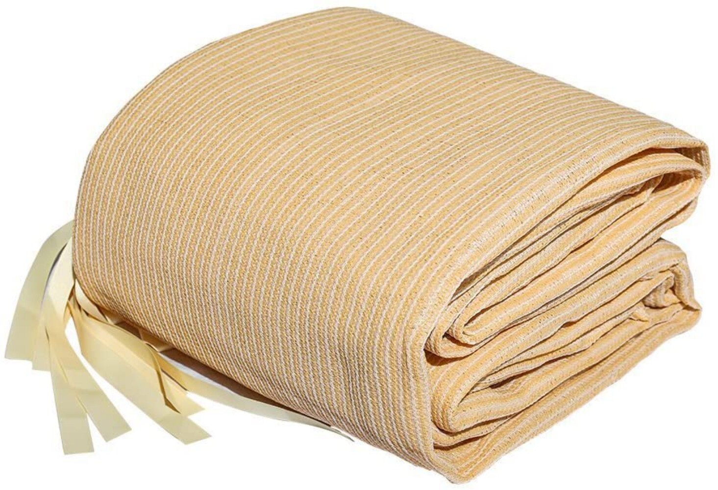 Agfabric Sunscreen Shade Panel with Rope Wheat 90 Percent 10x16 ft