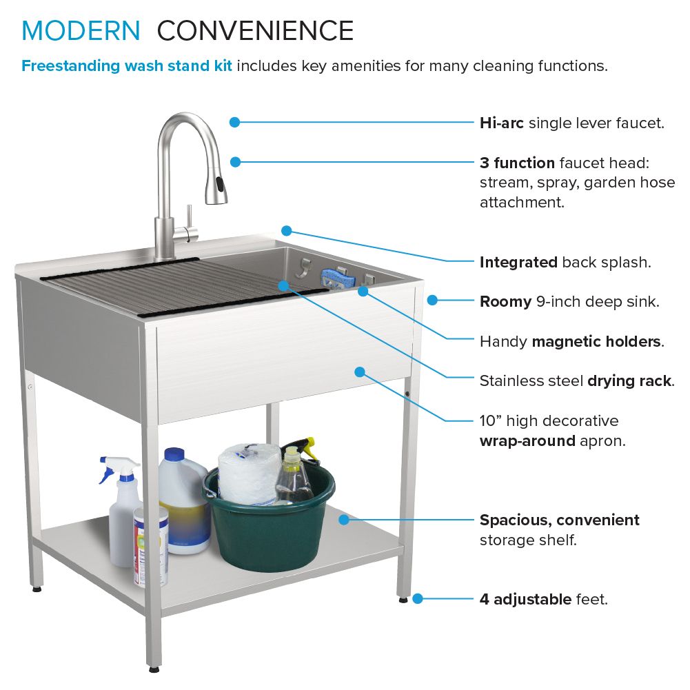 Transolid K-EWS-2822S Laundry-Tubs-Utility-Sinks - View #6