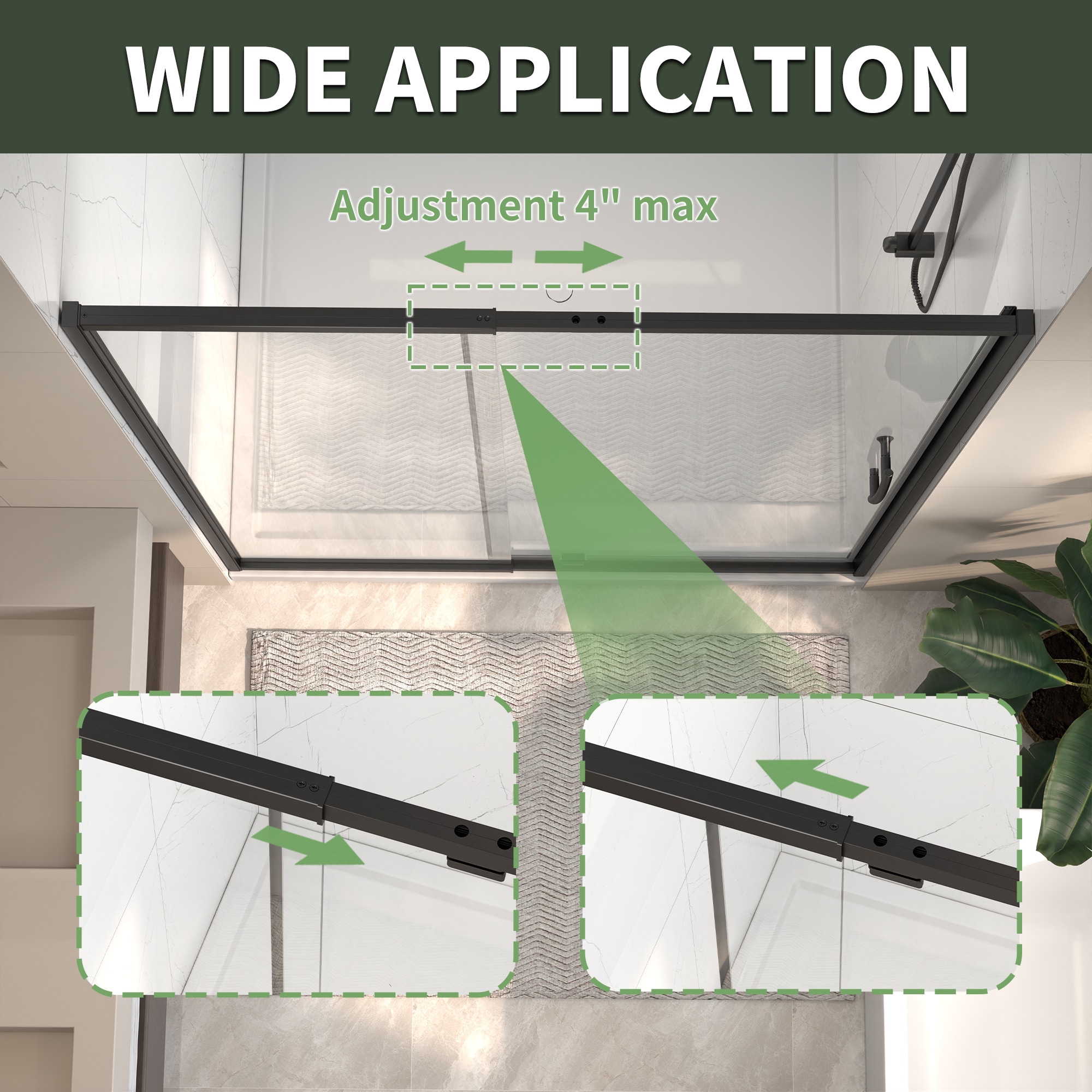 AAZJ ASY-MC3026BL Shower-Doors - View #4