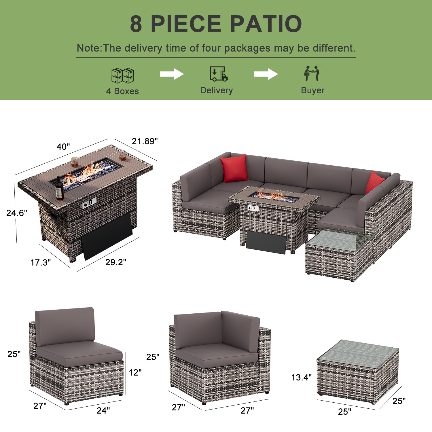 Bapipro BP3508G17 Patio-Conversation-Sets - View #8