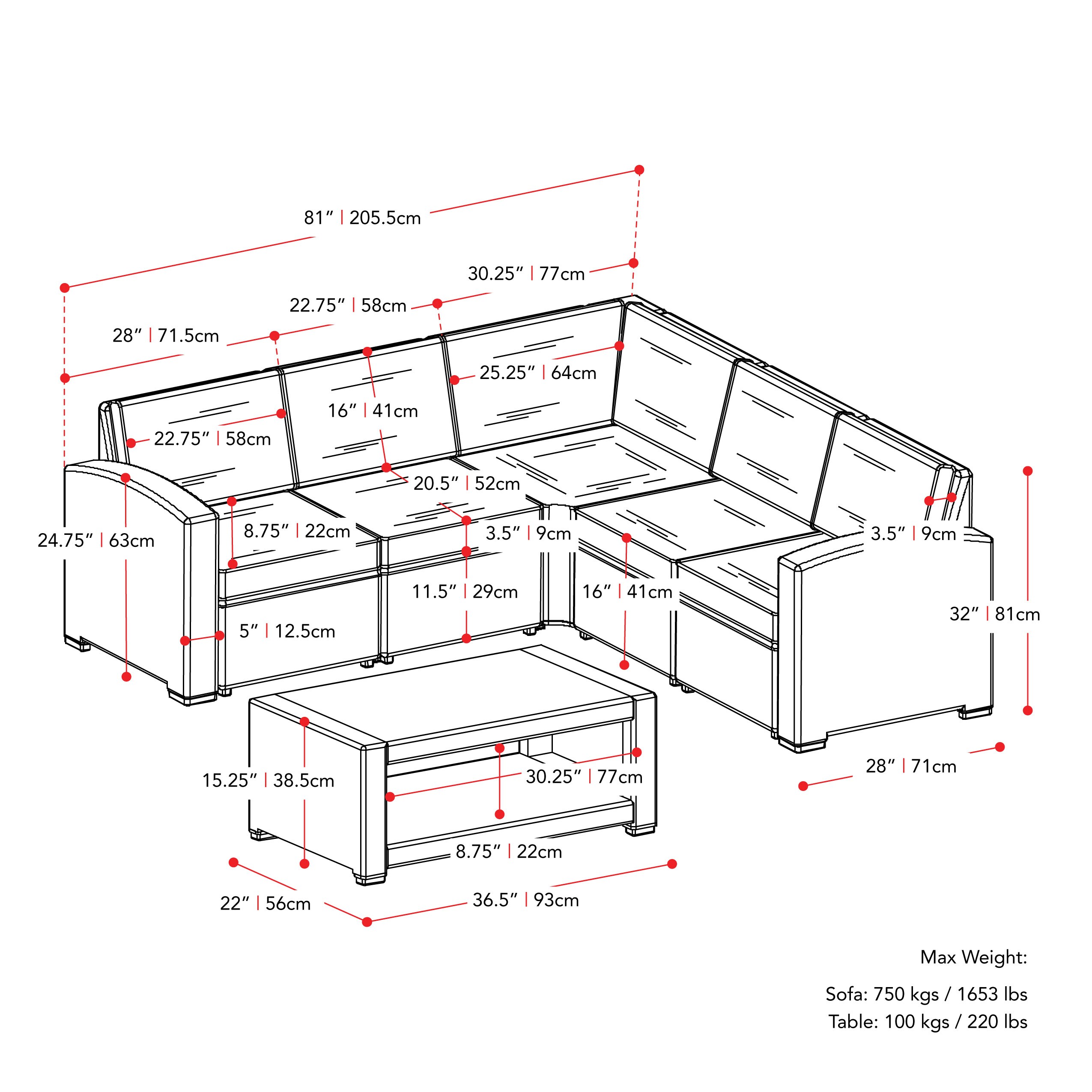 CorLiving PLF-214-S Patio-Conversation-Sets - View #8