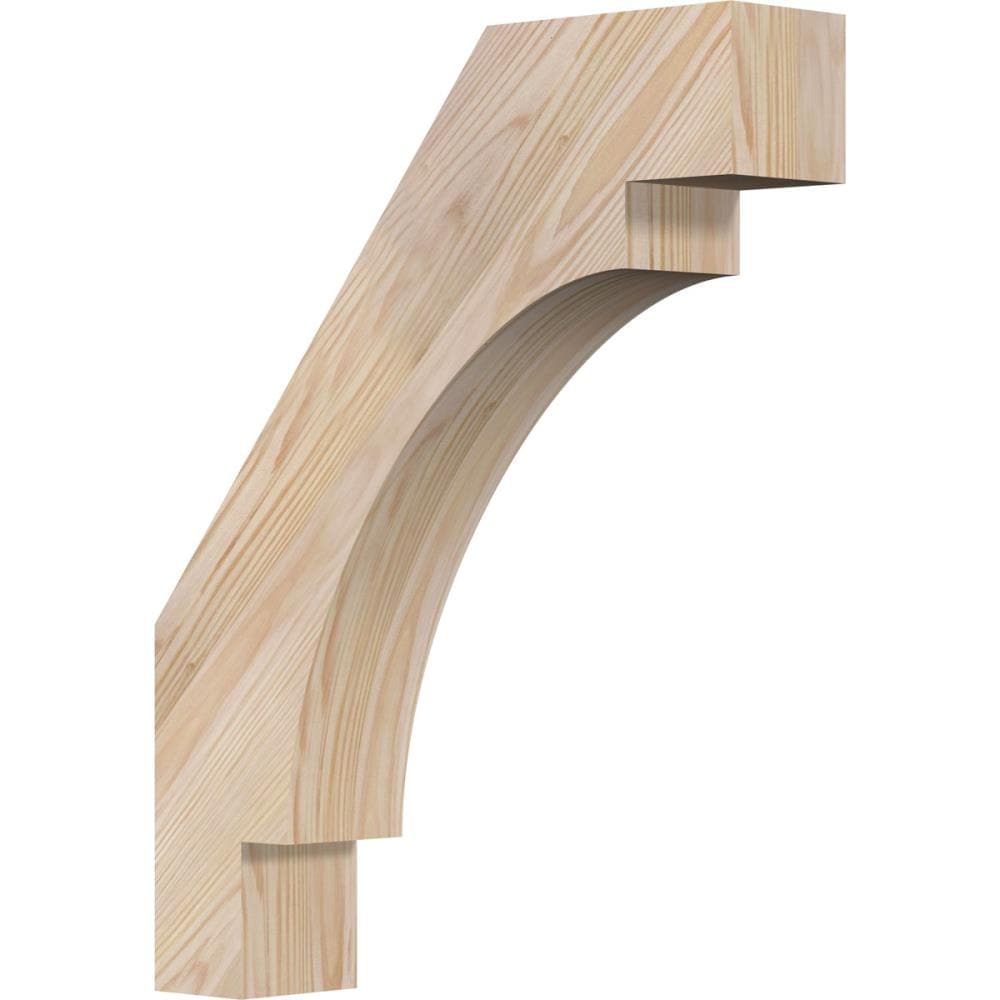 Ekena Millwork BRC04X16X20MRC00SDF 3-1/2-in x 16-in x 20-in Douglas Fir Unfinished Wood Merced Smooth Knee Brace