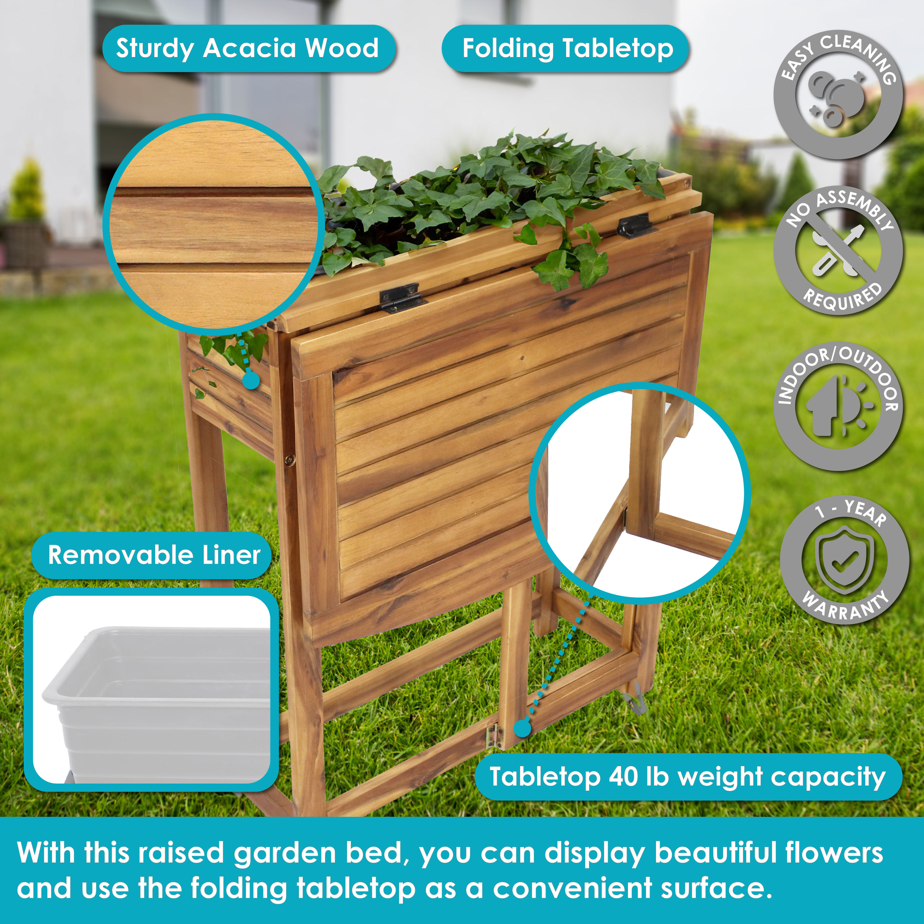 Sunnydaze Decor NPH-441 Planter-Window-Box - View #2