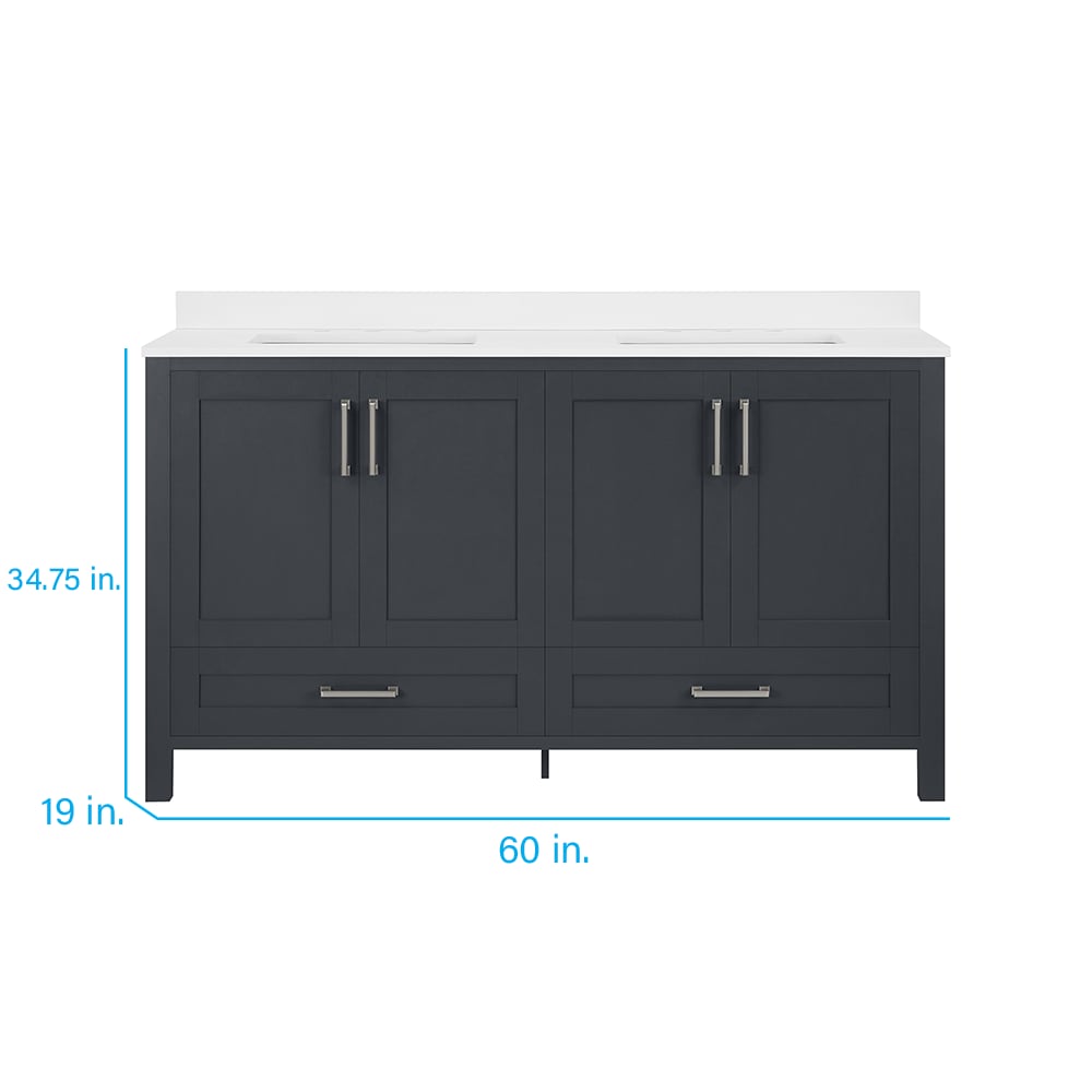 Style Selections EDWARDS-60DC Bath-Vanity-Combo - View #2