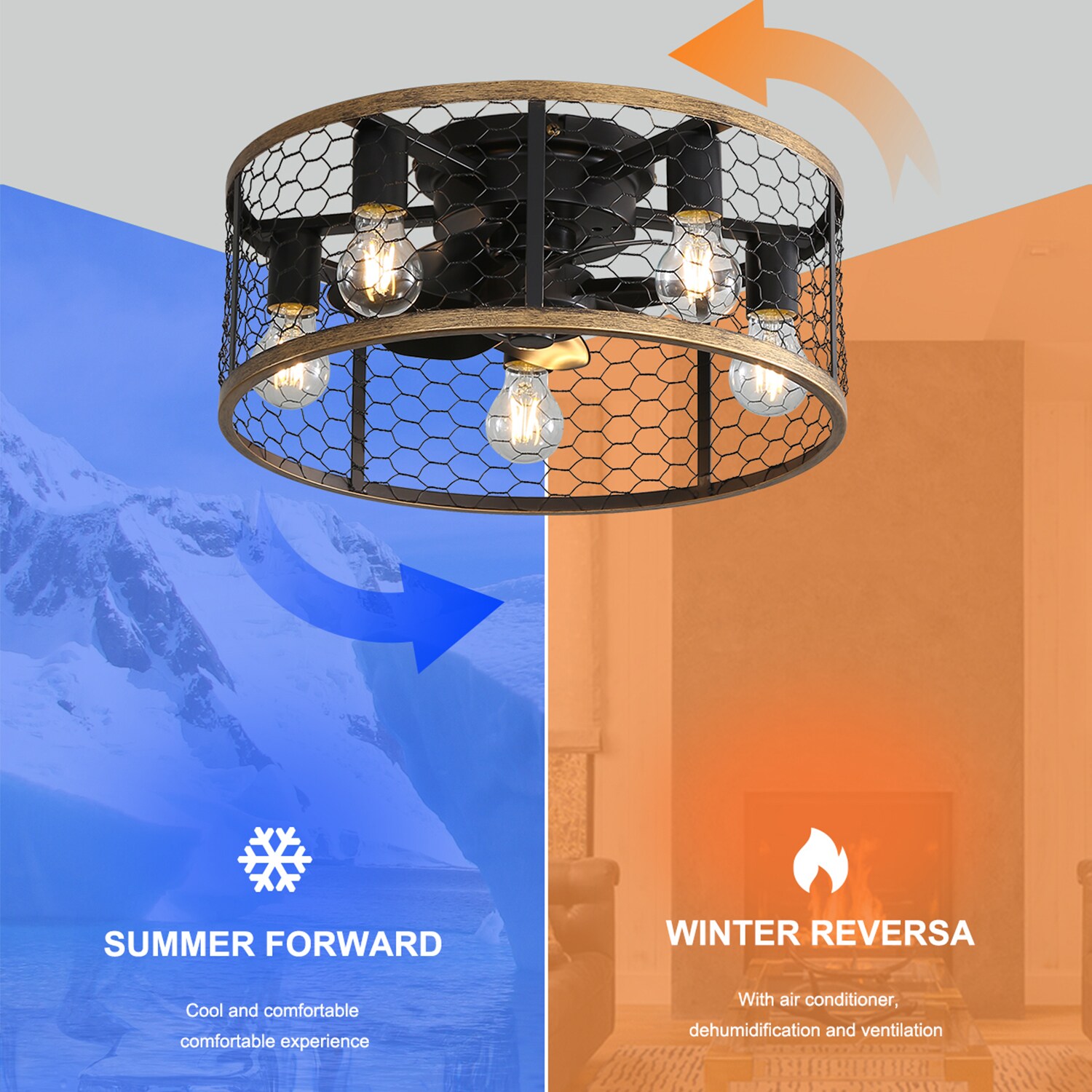 Blisstyle CLF128 Ceiling-Fans - View #3