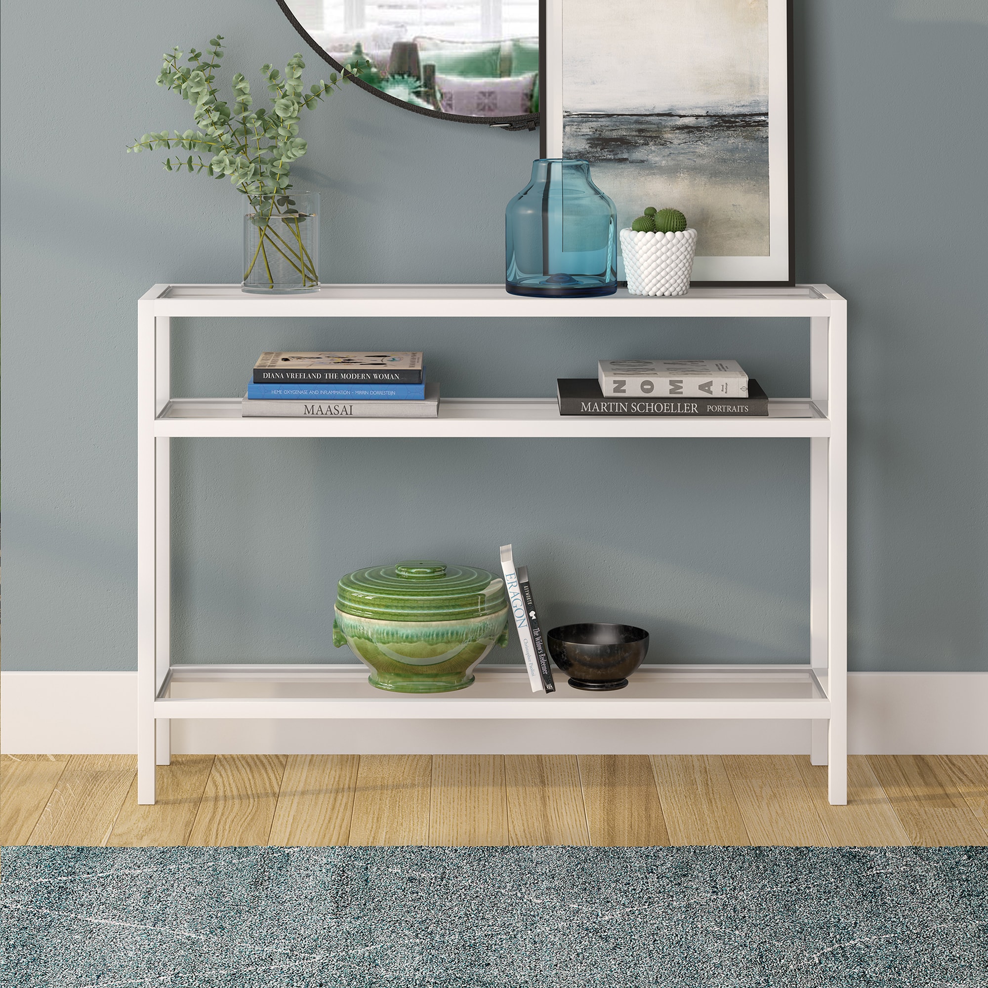 Hailey Home AT0434 Sivil Modern Blackened bronze Console table