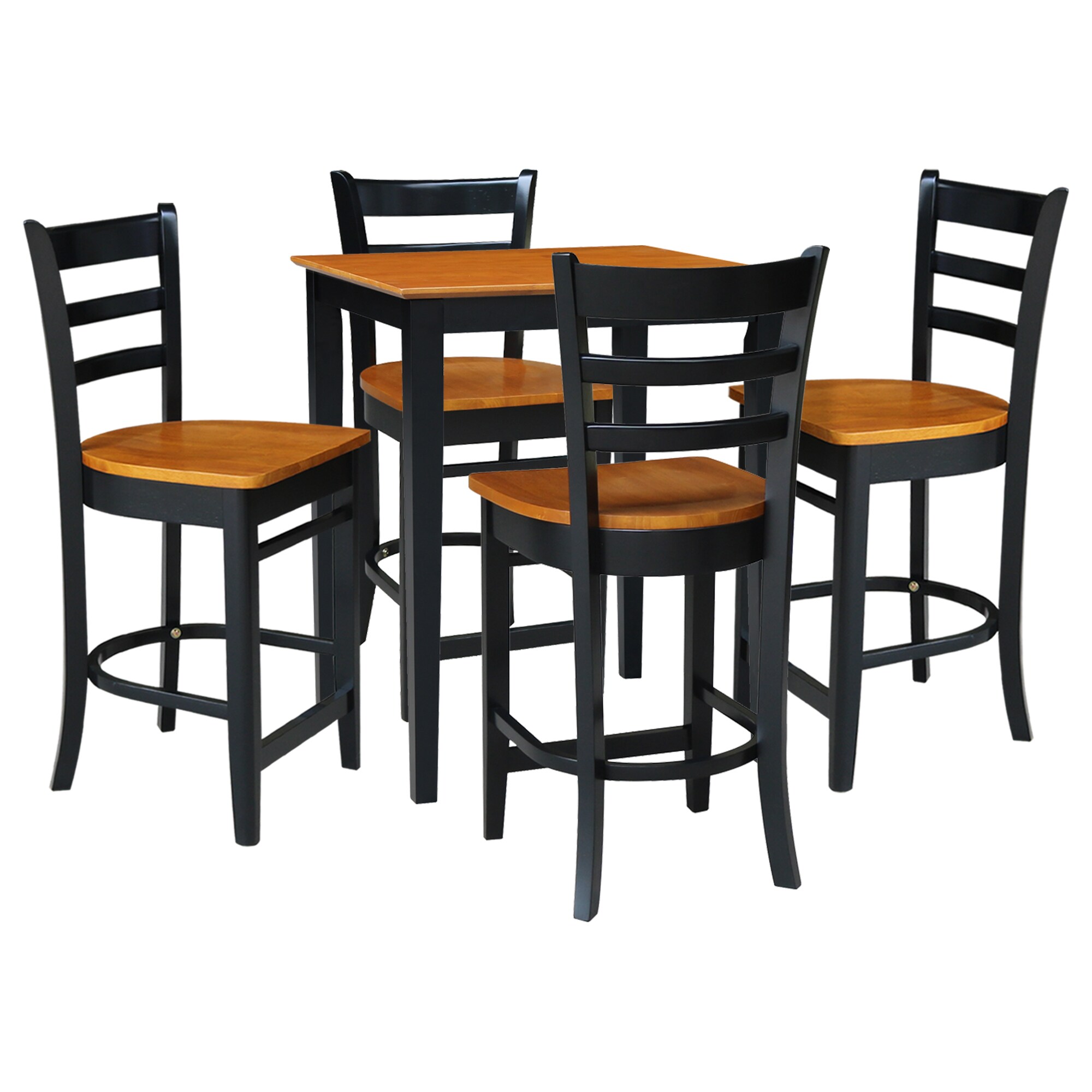 International Concepts K57-3030-S6172-4 Multiple colors Traditional Dining Room Set with Square Table ( Seats 4 )