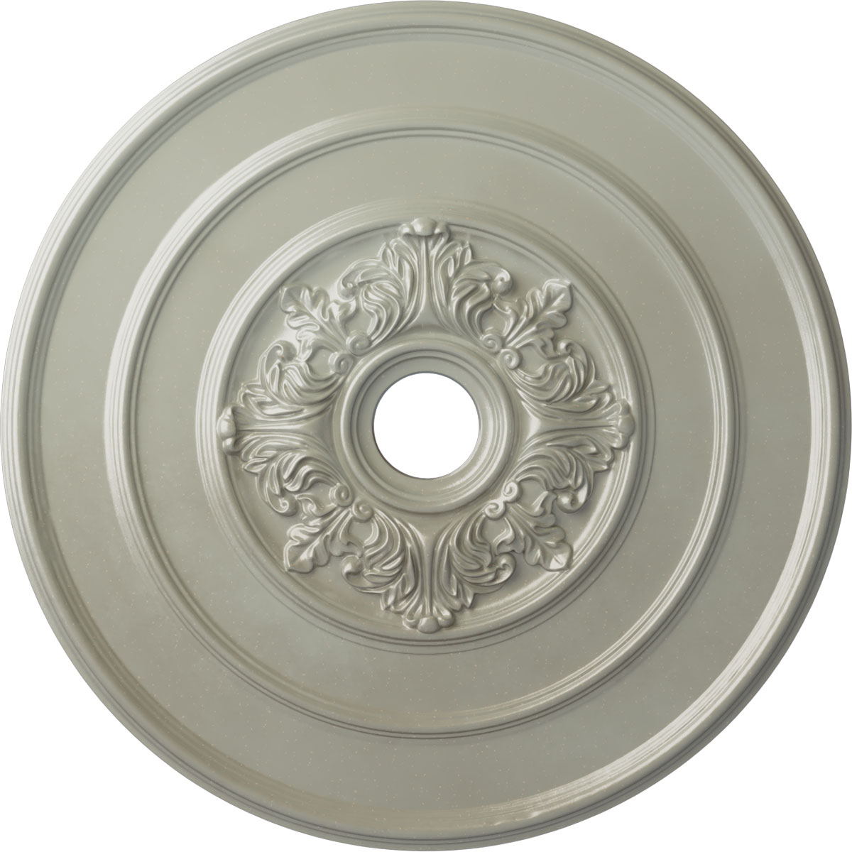 Ekena Millwork CM26TAFCS Traditional with Acanthus Leaves 26-in W x 26-in L Painted Flash Copper Polyurethane Whole Ceiling Medallion