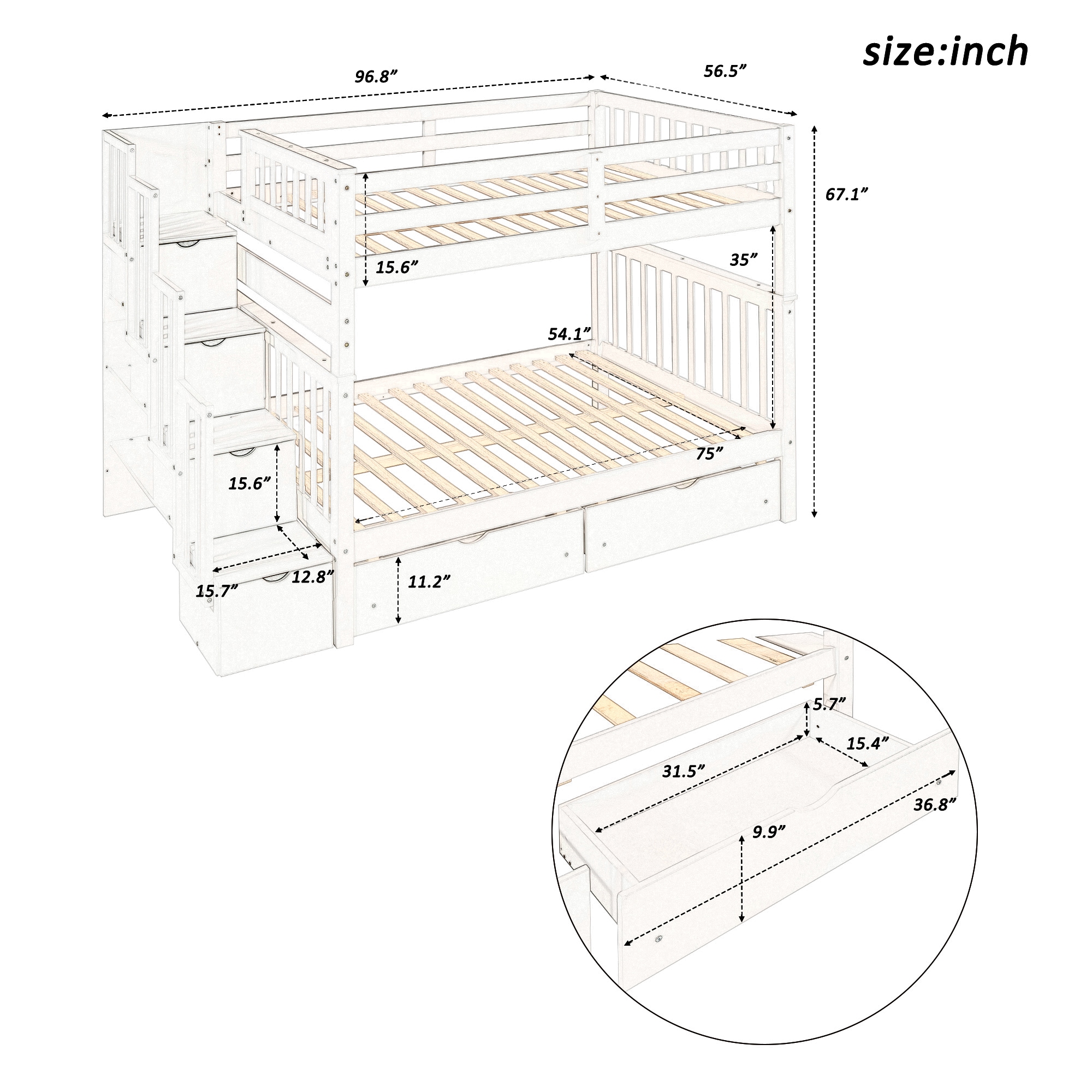 Qualler BLE000046E Bunk-Beds - View #9
