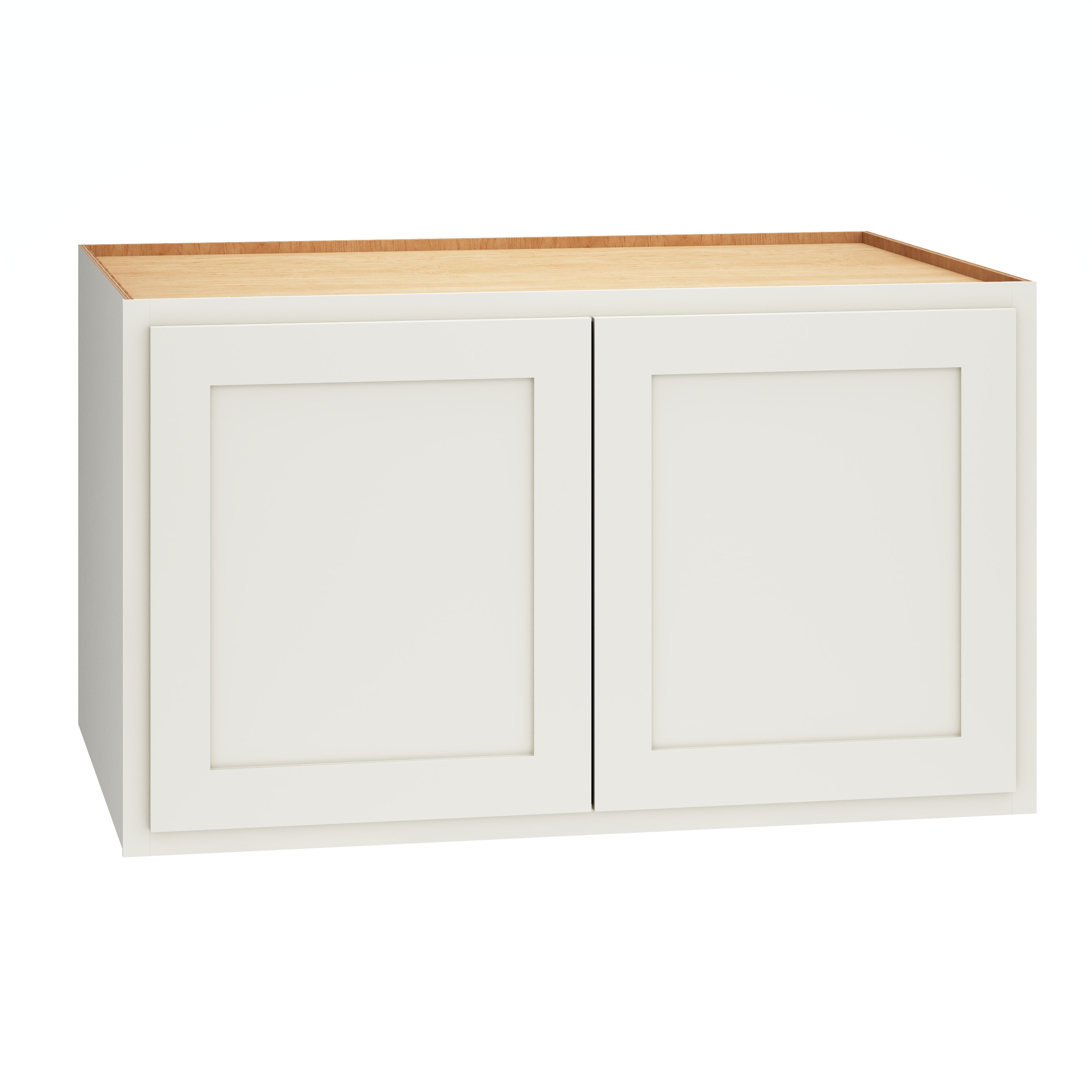 Diamond Express 321 W362124 Jamestown 36-in W x 21-in H x 24-in D White Partial Overlay Wall Fully assembled Plywood Cabinet (Recessed Panel Shaker)