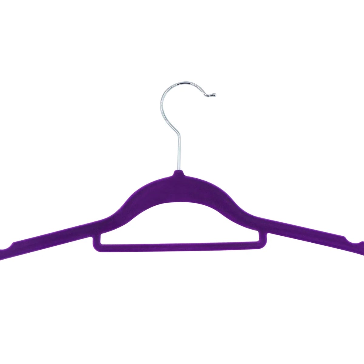 J&V TEXTILES 615-PL Velvet Clothing Hanger ( Purple )