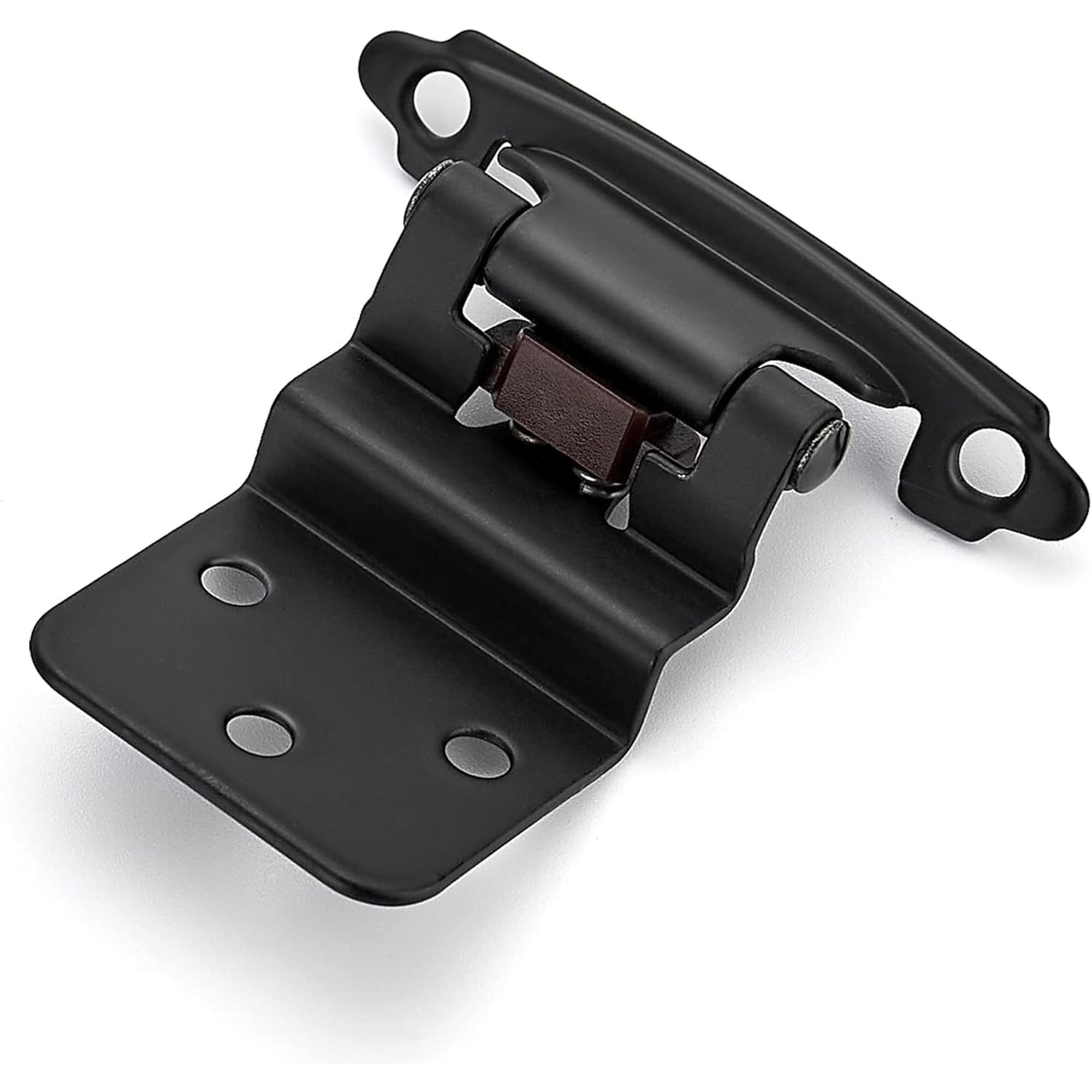 Numhew 2.13in W 5-Hole Matte Black Cabinet Hinge