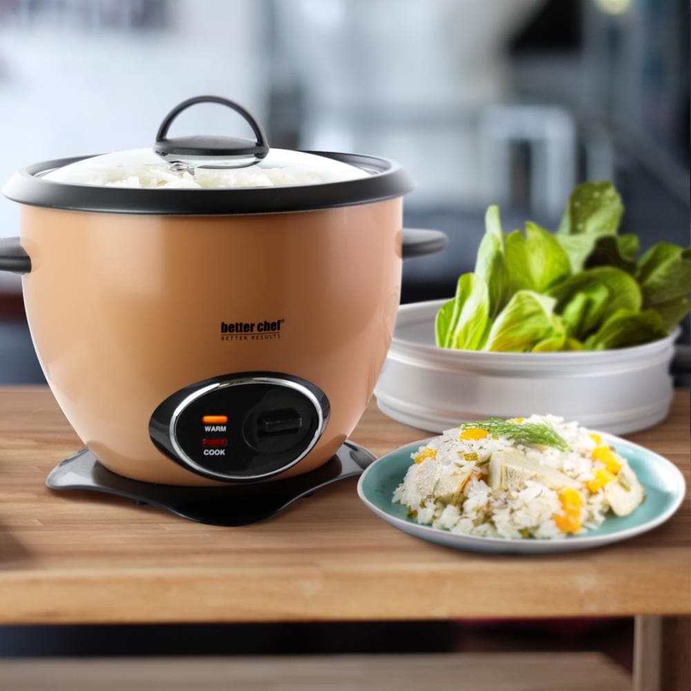 Salton Black Rice Cooker and Steamer with Glass Lid - Makes up to 6 Cups of  Fluffy Rice and Quinoa in the Rice Cookers department at