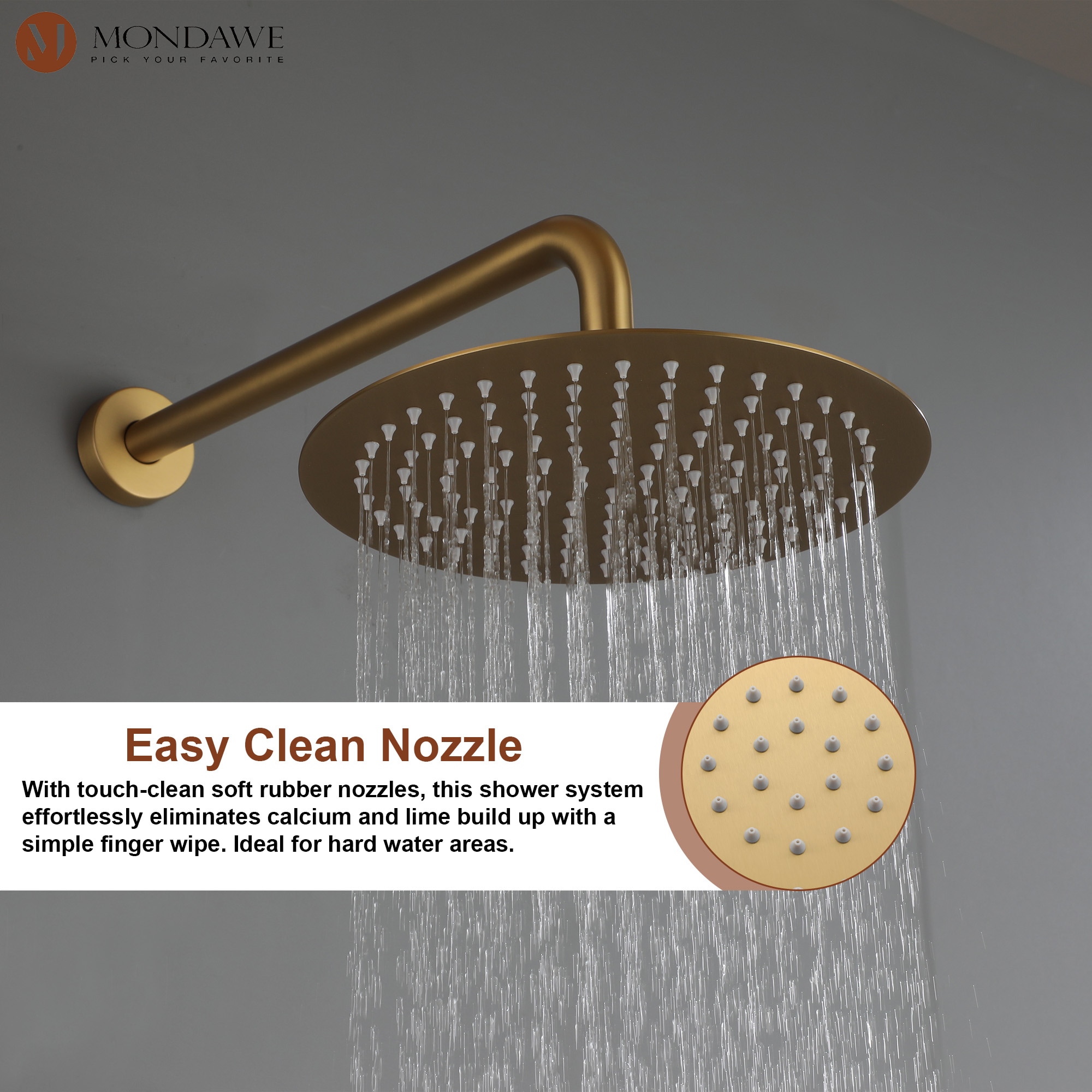 Mondawe MO-DT60831BG Showerhead-Bar-Panels - View #5