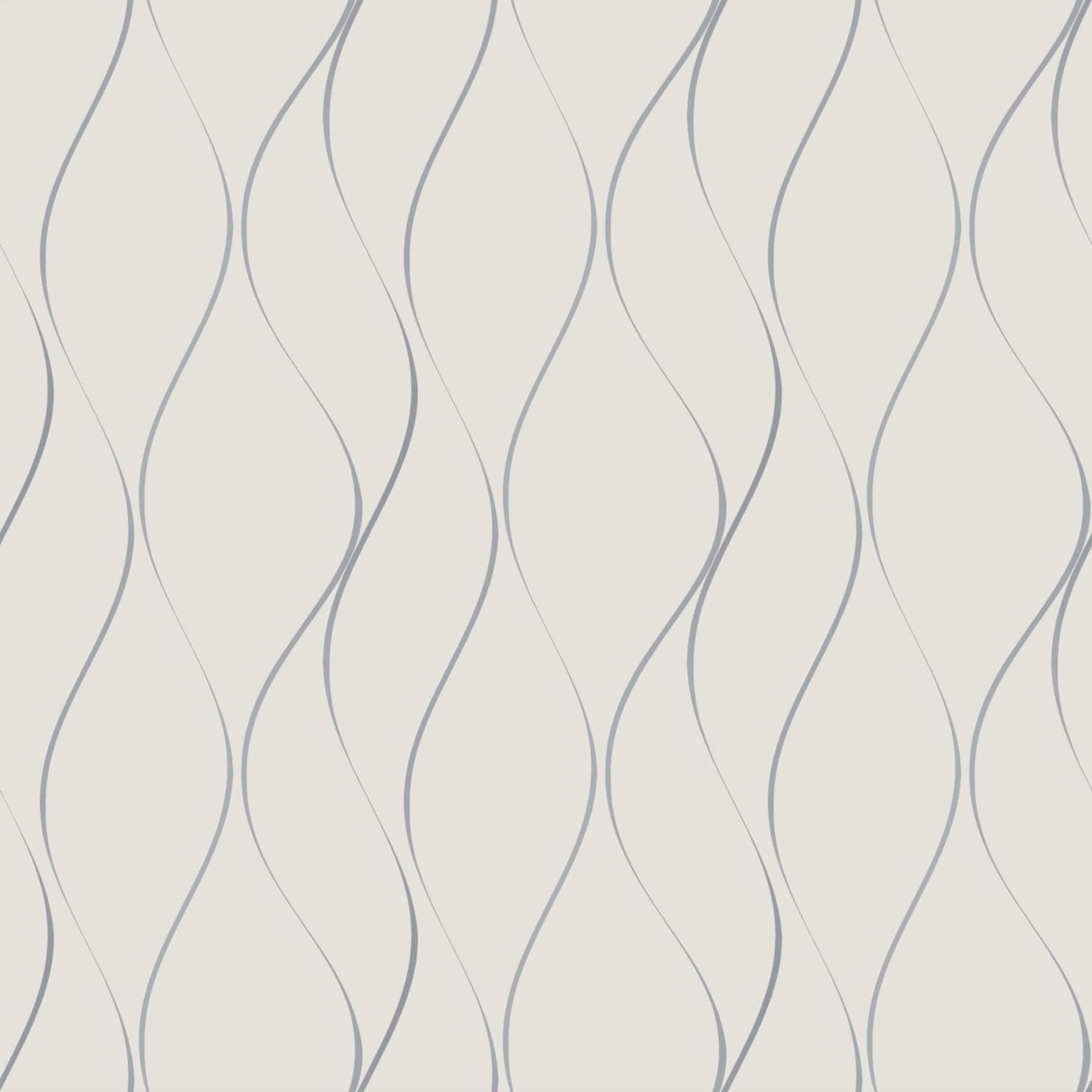 York Wallcoverings Y6201401 57.8-Sq. Feet Off-White Non-woven Stripes Unpasted Wallpaper