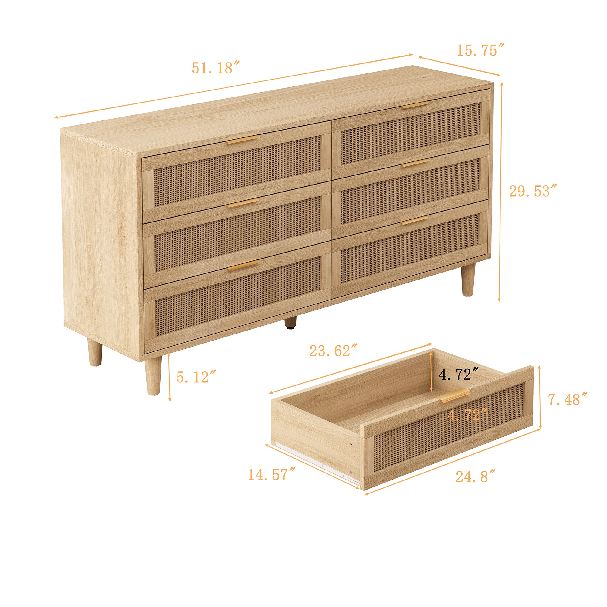 SINOFURN SYB930011WD dressers - View #4