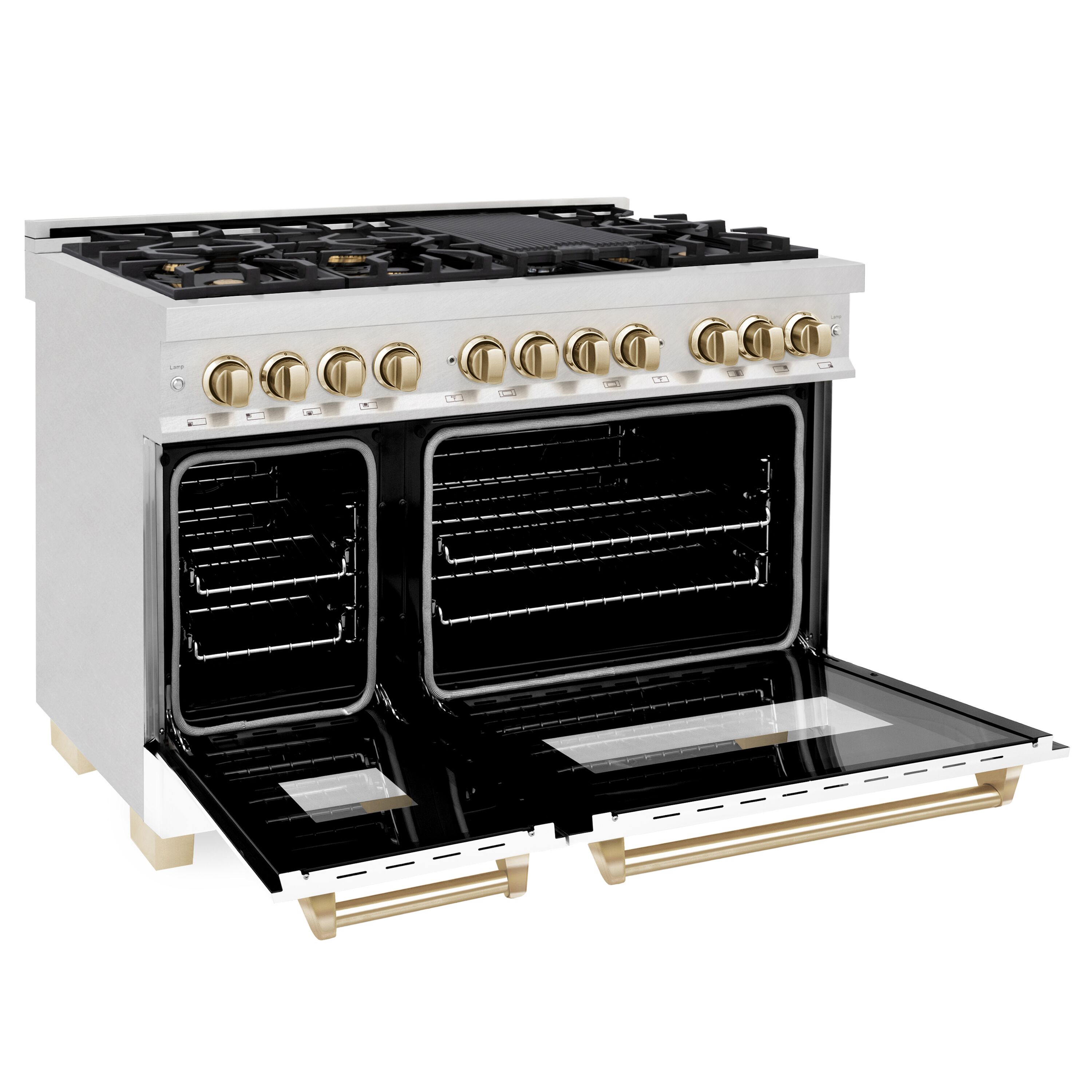 ZLINE KITCHEN & BATH RASZ-WM-48-G Double-Dual-Fuel-Ranges - View #3