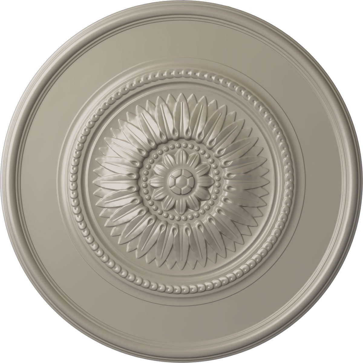 Ekena Millwork CM29WGPWS Wigan 29.75-in W x 29.75-in L Painted Pearl White Polyurethane Whole Ceiling Medallion