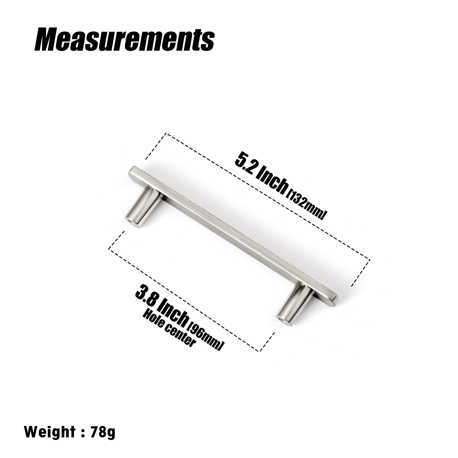 Miaokesen 9617LN-96-6 Cabinet-Pulls - View #2