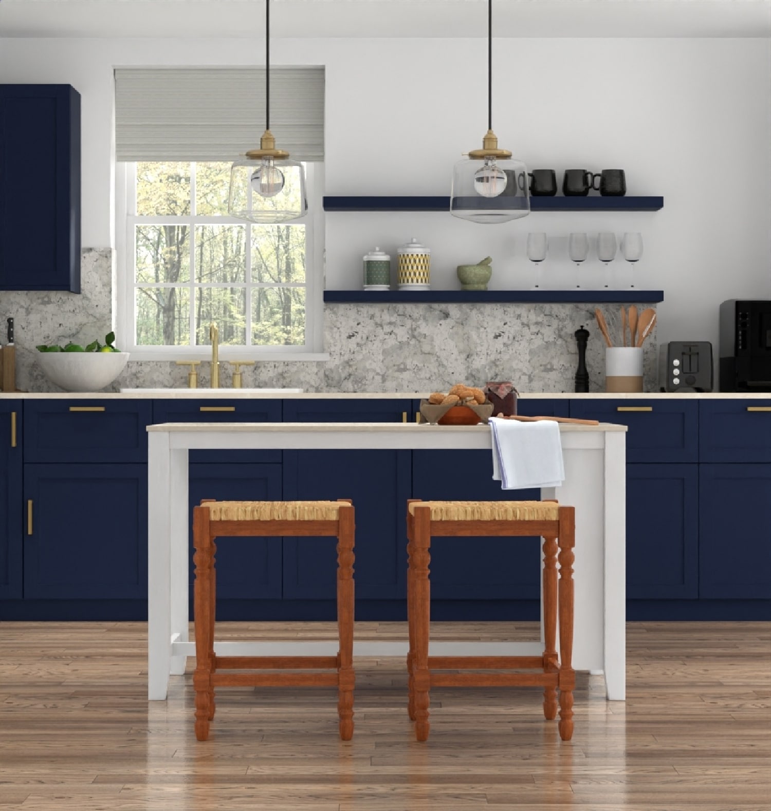 Carolina Cottage 2662-RTA-WAL stools - View #11