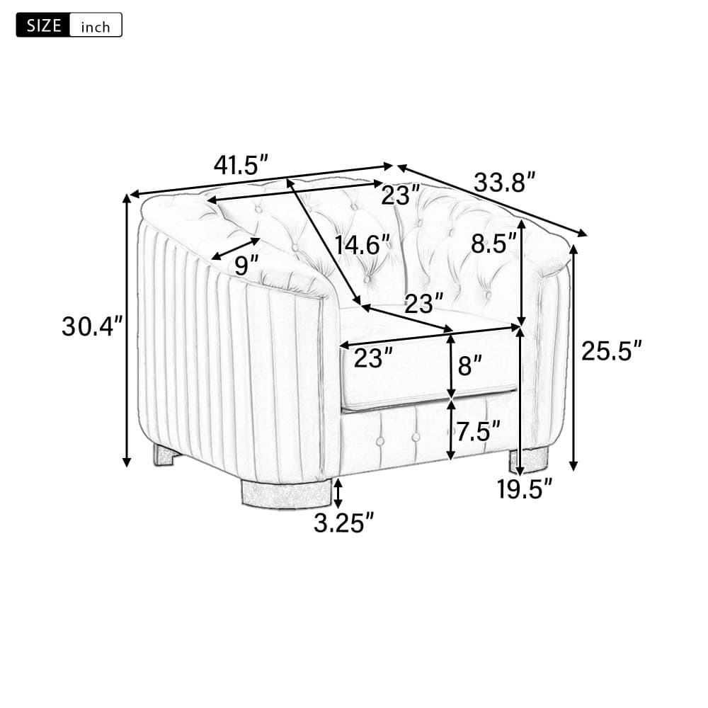Coolbibila QUINN-VELVET-GRAY chairs - View #3