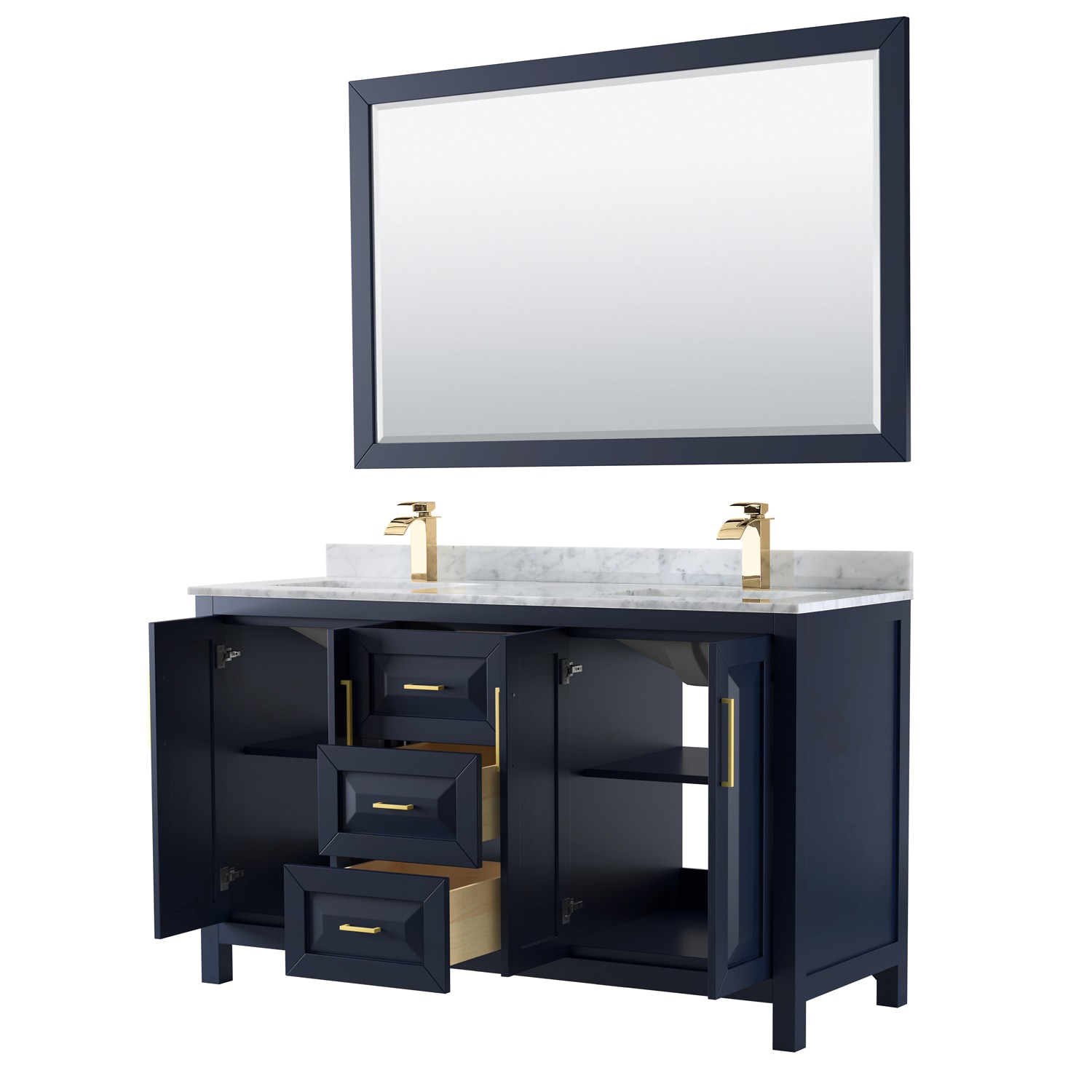 Wyndham Collection WCV252560DBLCMUNSM58 Bath-Vanity-Combo - View #2