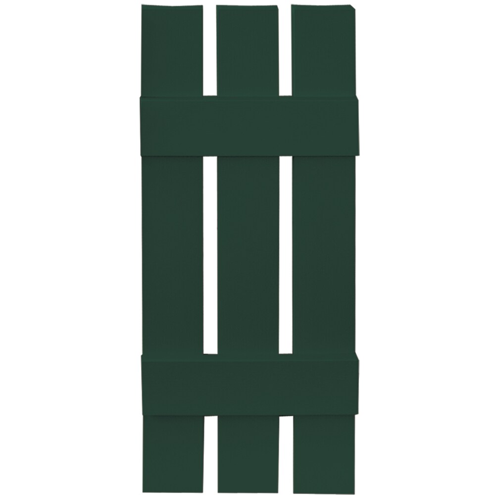 Vantage V5371231122 11.875-in W x 31-in H Midnight Green Spaced Exterior Shutters