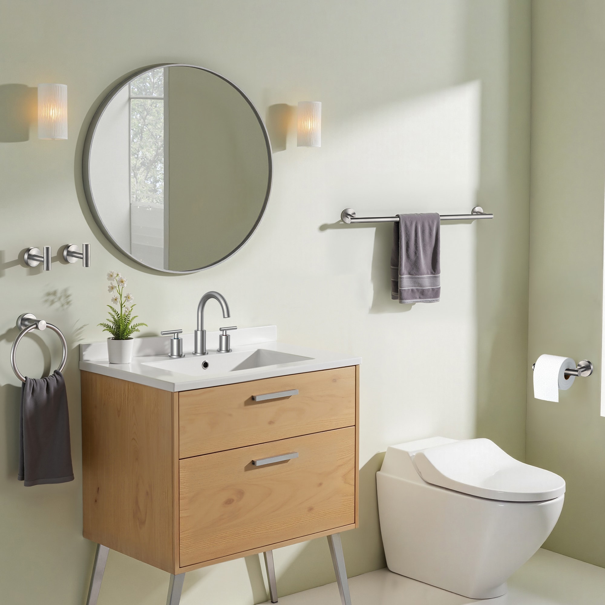 FORIOUS LL0216BN-5 Decorative-Bath-Hardware-Kits - View #2