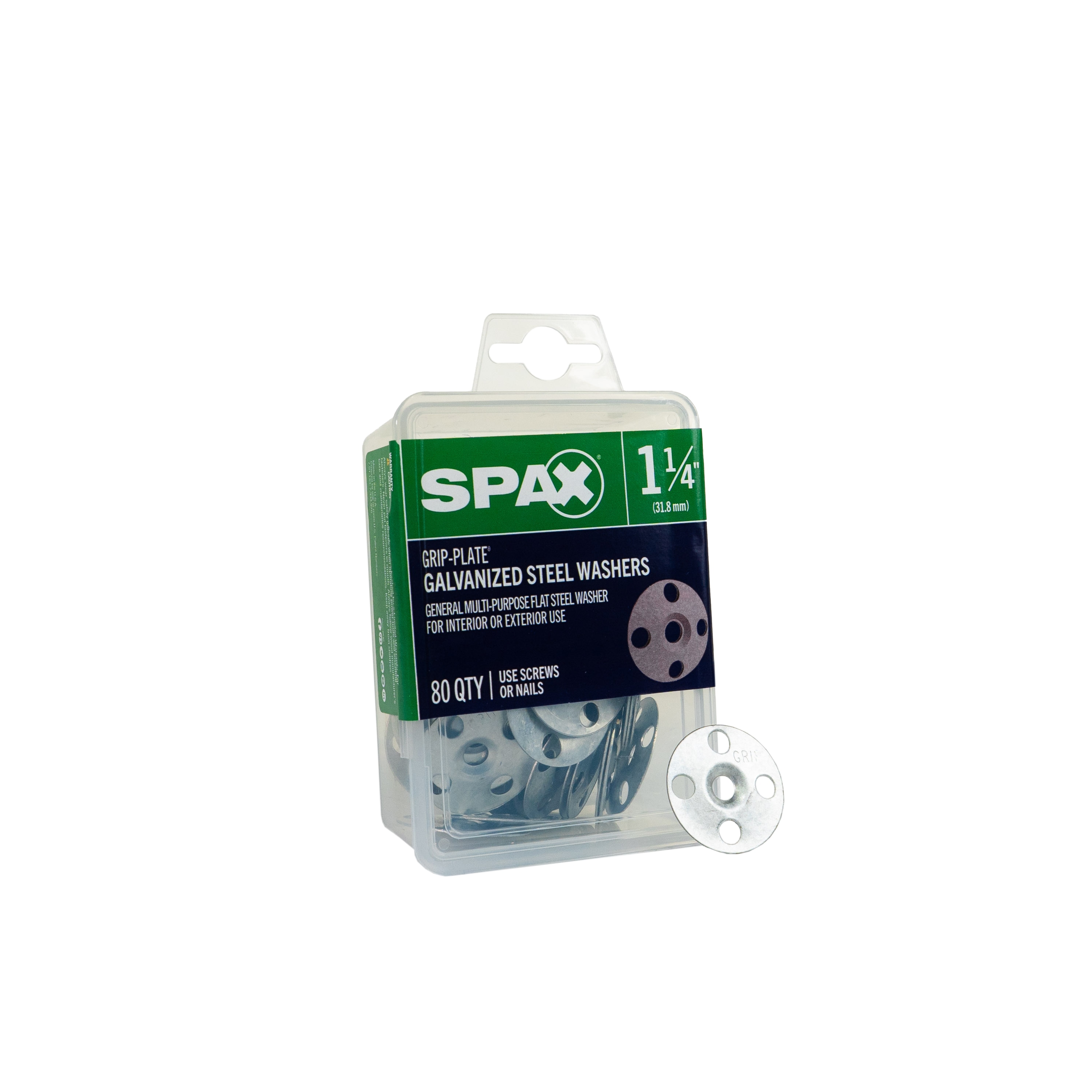 SPAX 5019500312508 Galvanized/Uncoated Standard Flat Washer 80-Count
