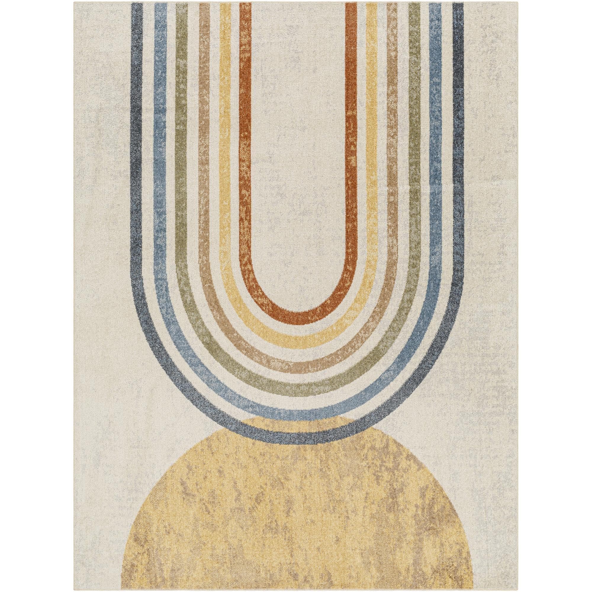 Livabliss LLL2314-2339 Lillian 2 x 4 (ft) Polyester Multi-Color Rectangular Indoor Geometric Machine washable Area rug