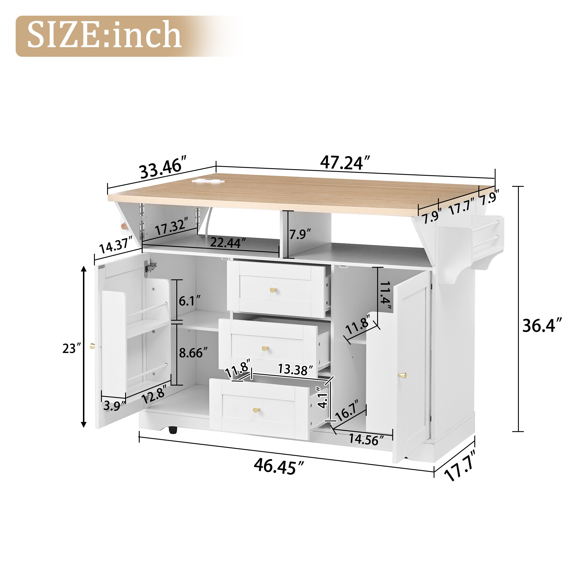 Christopher Knight Home 353619 Kitchen-Furniture - View #4