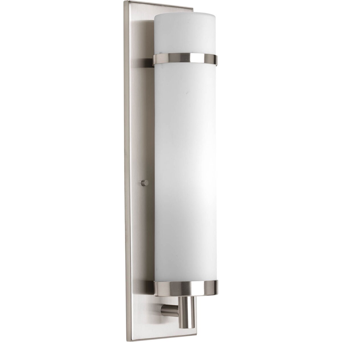 Progress Lighting P7082-09 5-in W 1-Light Brushed Nickel Transitional Wall Sconce
