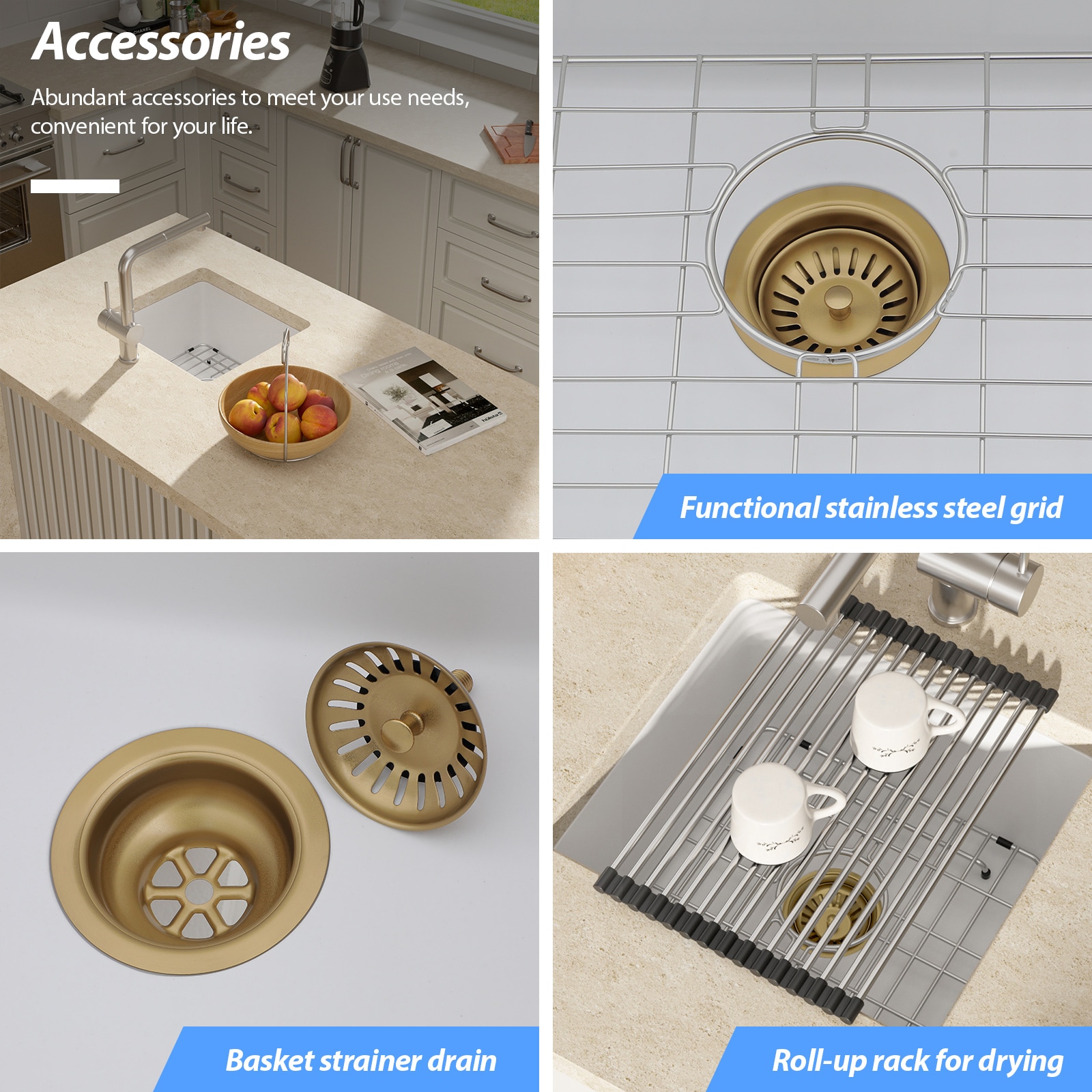 Lordear LD-SYSWHU18 Kitchen-Sinks - View #7