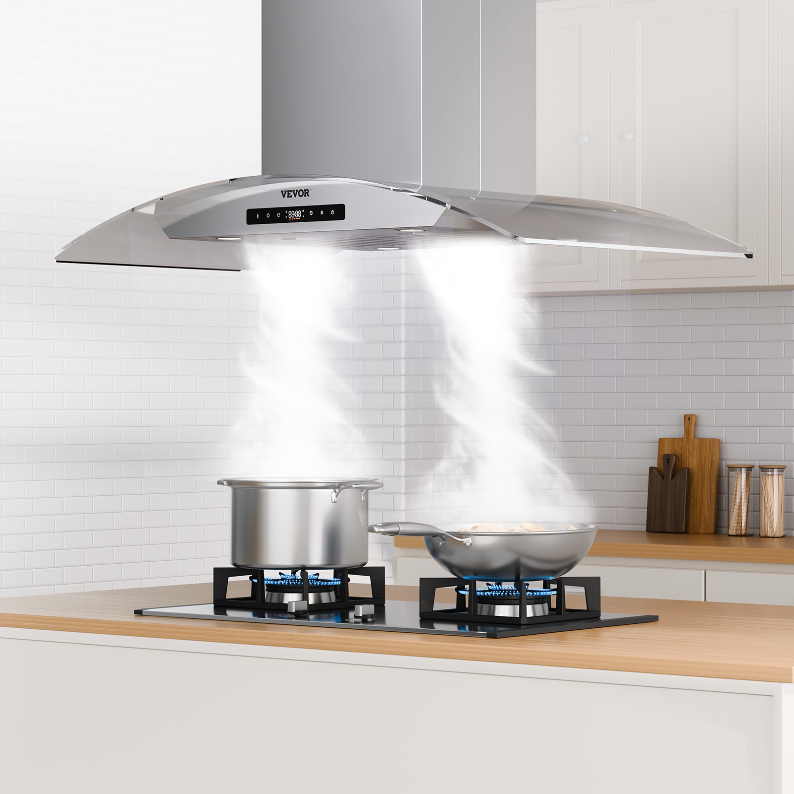 VEVOR DXSCYYJ30INCJFDILV1 Wall-Mounted-Range-Hoods - View #2