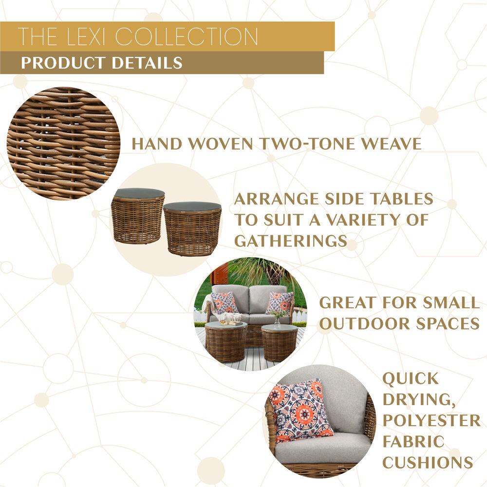 Mod Furniture LEXI5PCSW-GRY Patio-Conversation-Sets - View #3