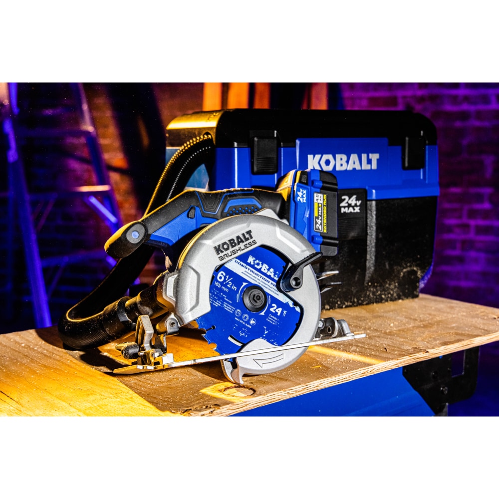 Kobalt Next-Gen 24-volt Max 6-1/2-in Brushless Cordless Circular Saw (Bare  Tool) in the Circular Saws department at